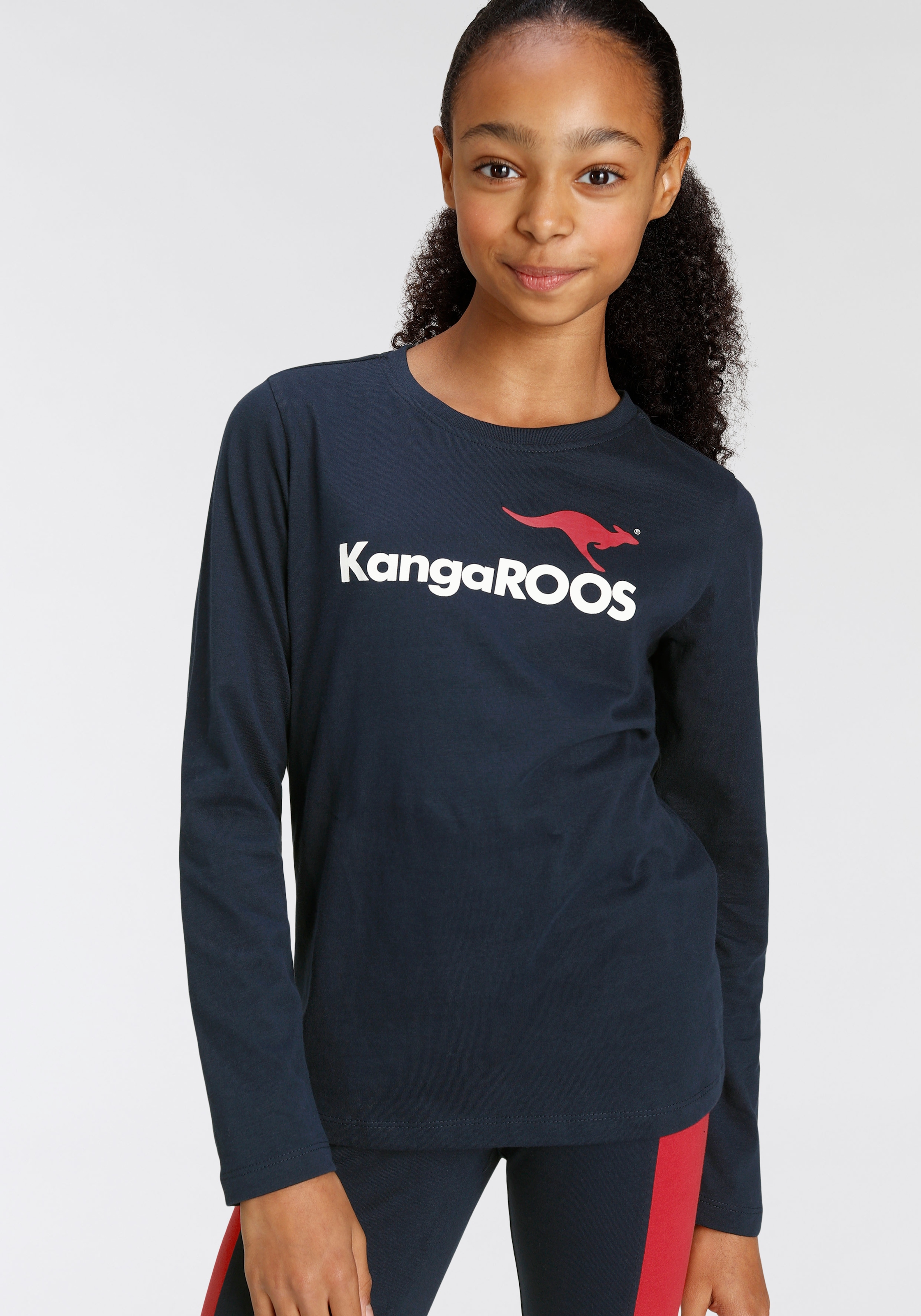»Basic ♕ KangaROOS Langarmshirt Logo« bei