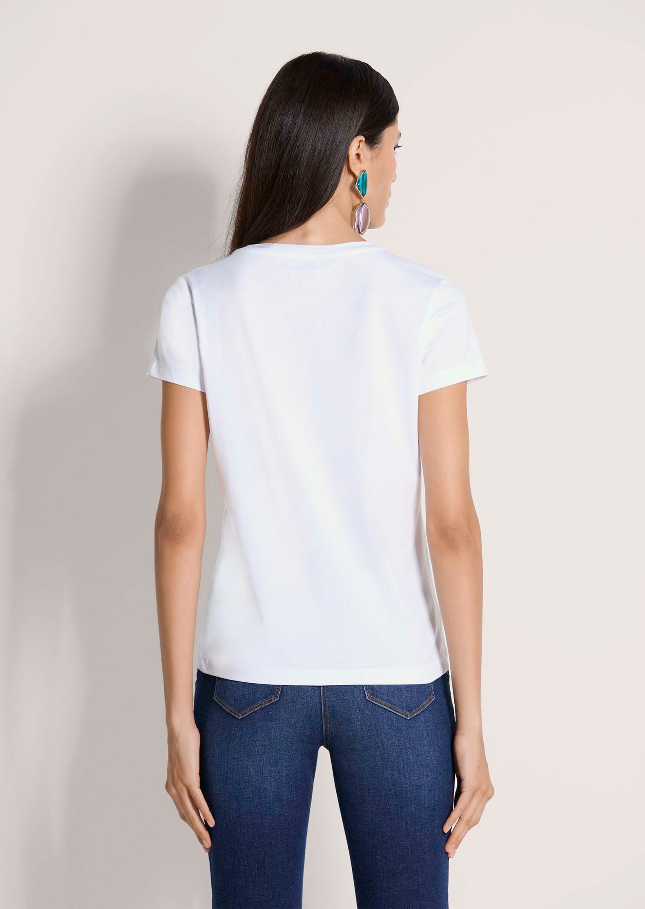 MADELEINE Print-Shirt »Shirt Florales Print-Shirt mit Pailletten, Kurzarm« Pailetten
