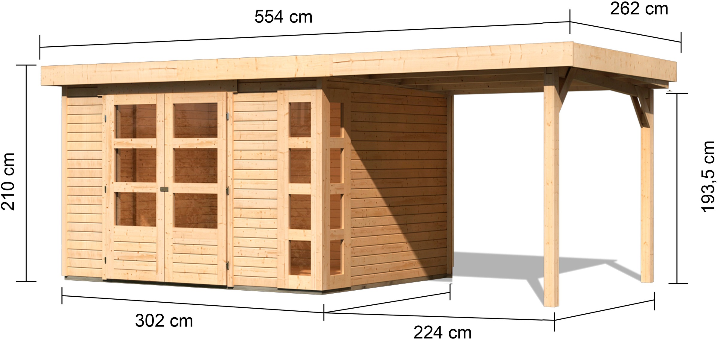Karibu Gartenhaus »Nordsee 5«
