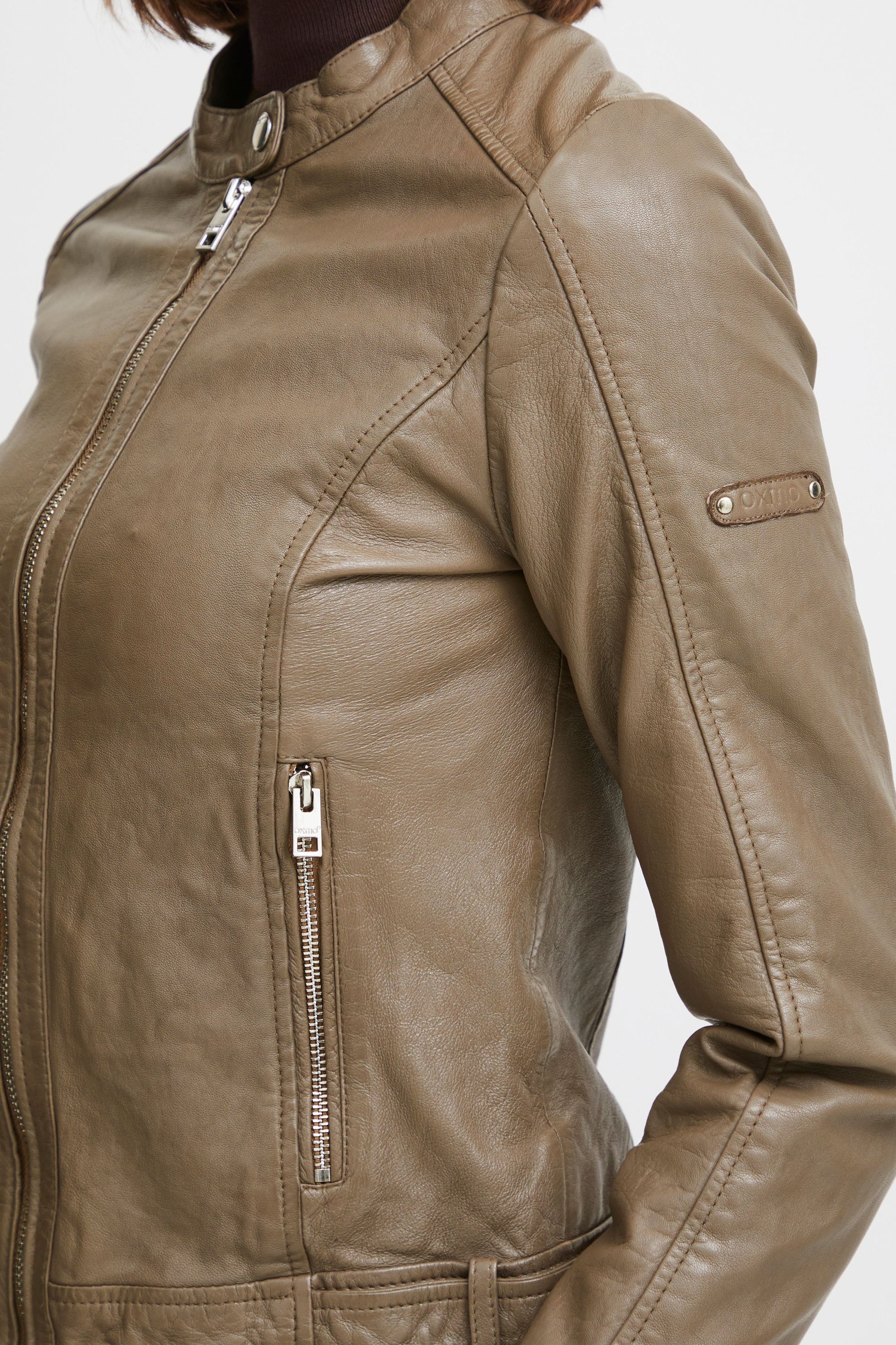 OXMO Lederjacke »Lederjacke OXDenise«, ohne Kapuze