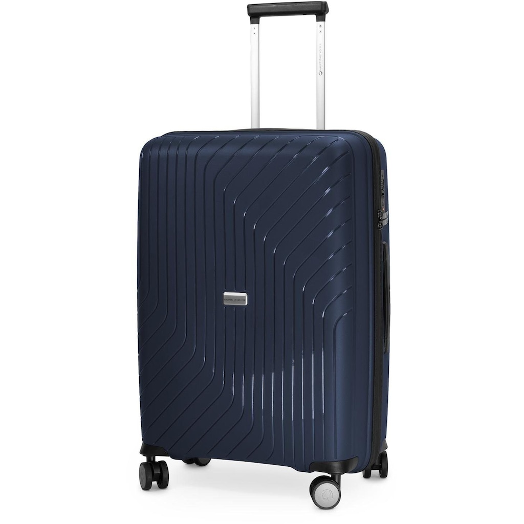 Hauptstadtkoffer Hartschalen-Trolley »TXL, 66 cm, dunkelblau«, 4 Rollen