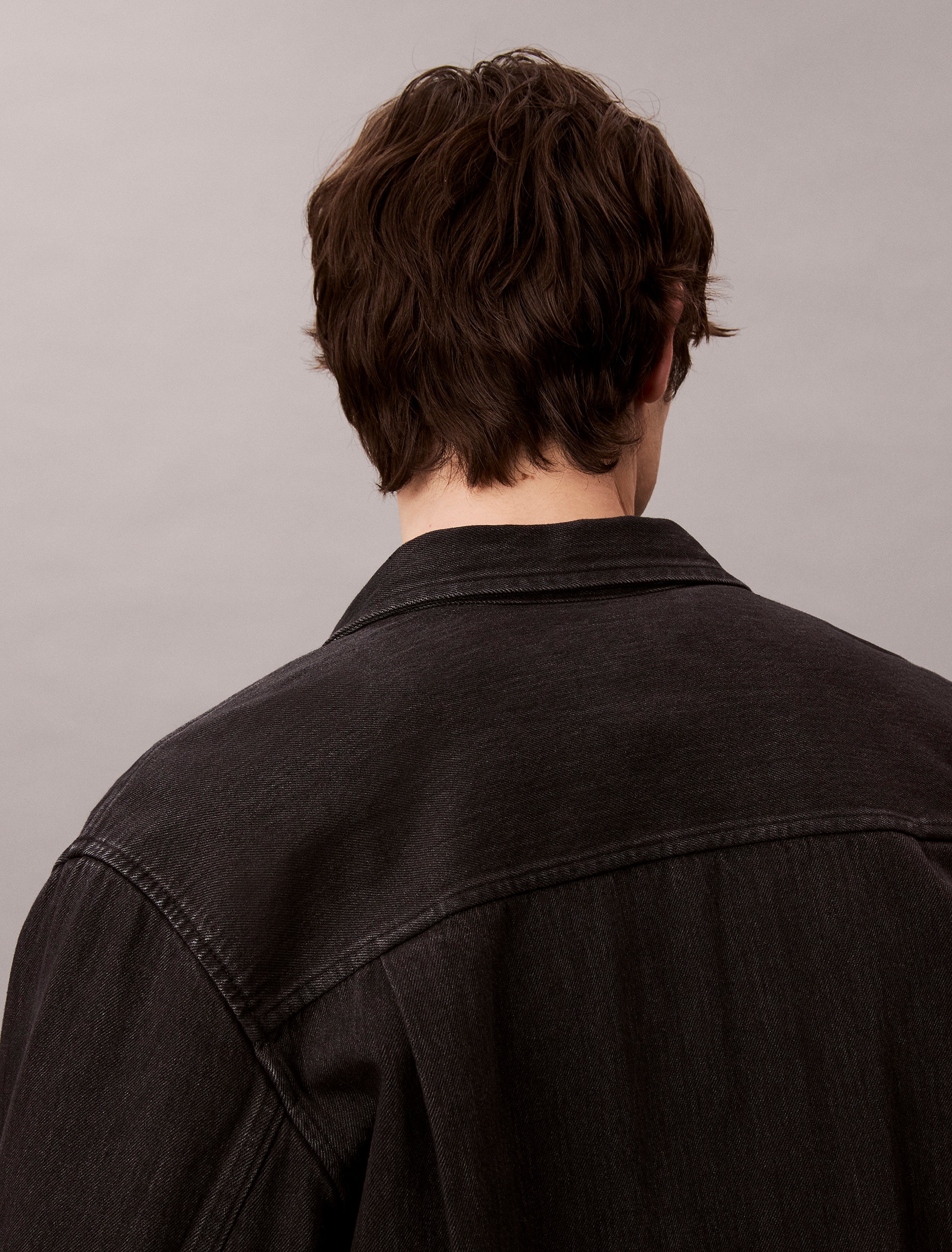 Calvin Klein Jeans Langarmhemd »CLASSIC 205 BLACK OVERSHIRT« Mit Rundhalsausschnitt, regular fit