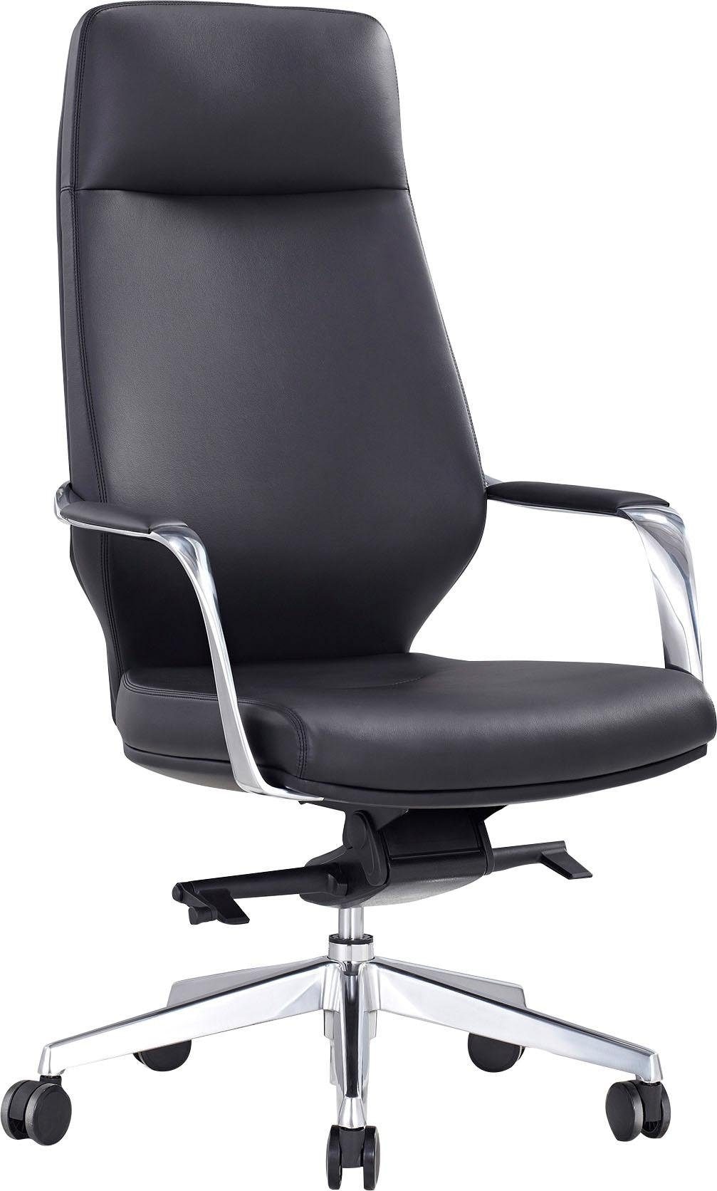 SalesFever Drehstuhl "mit Stil und Komfort" () Ergonomischer Bürostuhl mit pflegeleichtem Kunstlederbezug