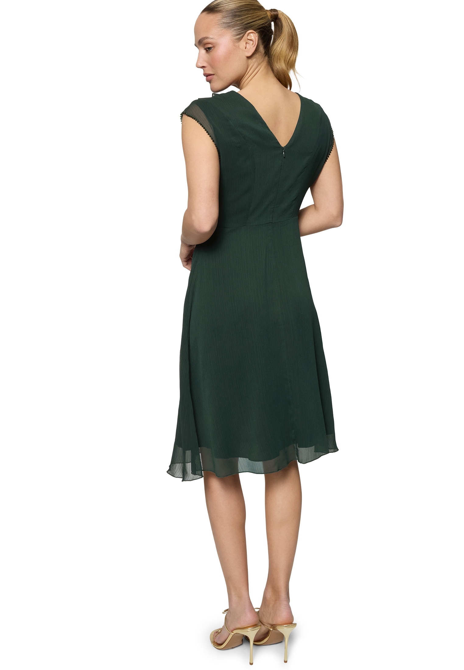 Zero Chiffonkleid »Chiffonkleid mit Rüschen«