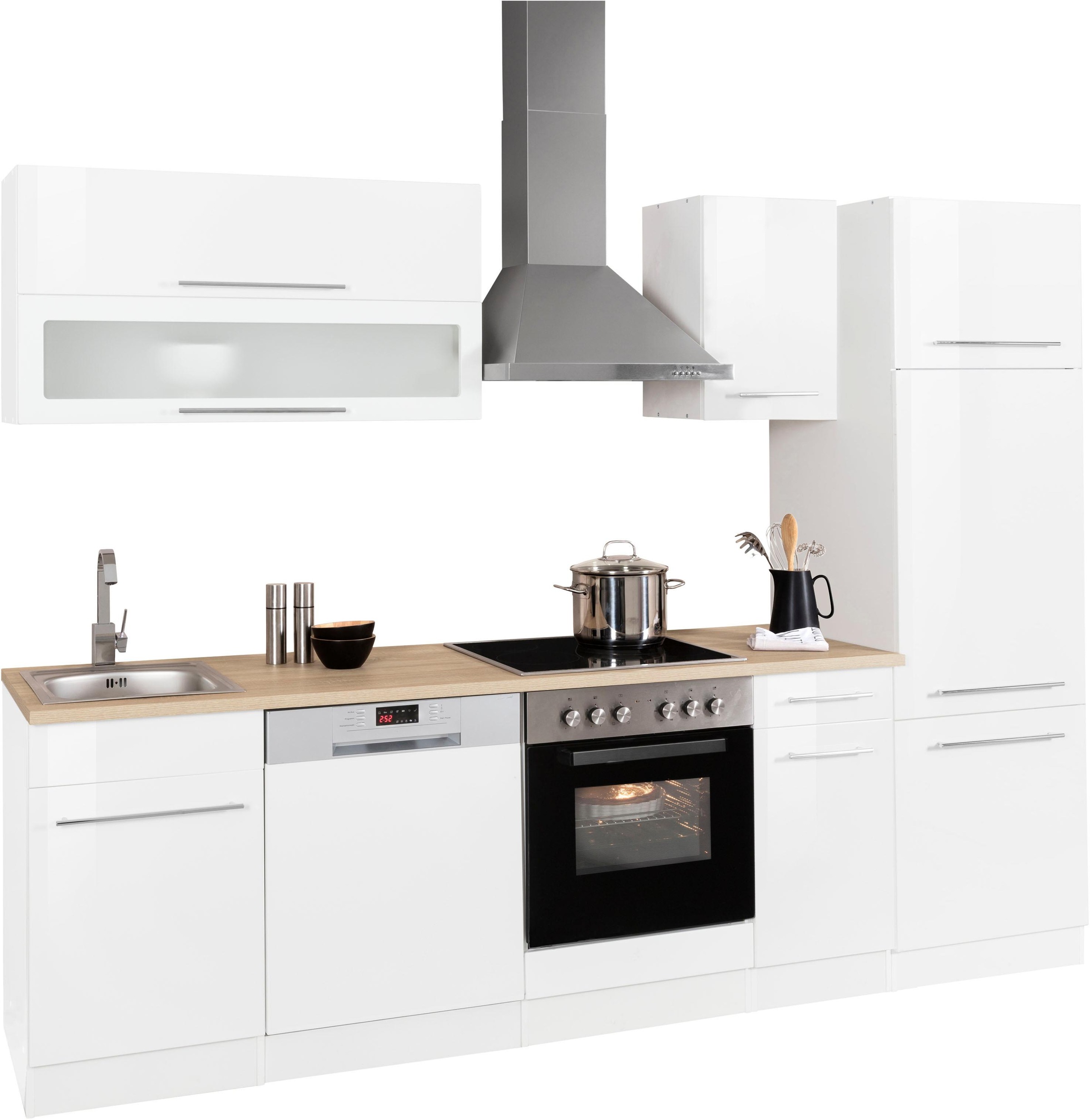 KOCHSTATION Küchenzeile »KS-Eton«, mit E-Geräten, Breite 270 cm