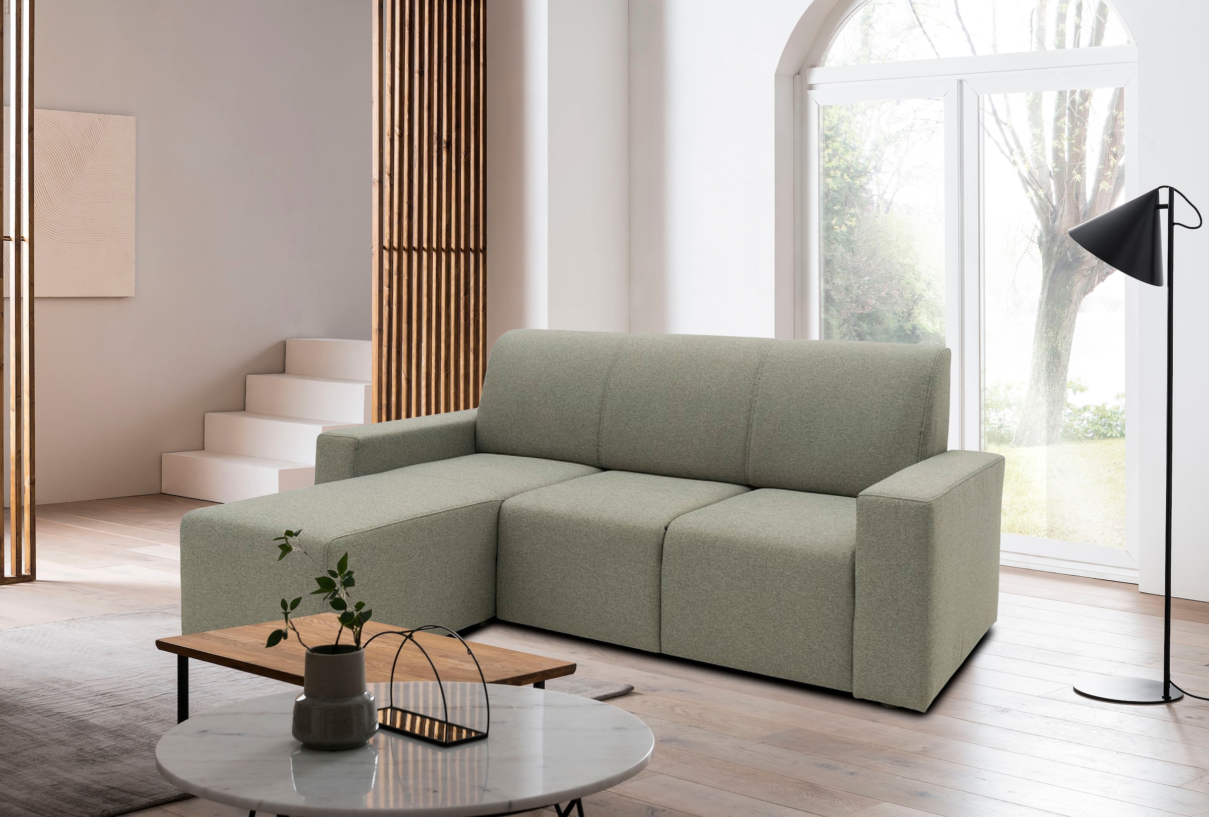 LOOKS by Wolfgang Joop Ecksofa »LOOKS X L-Form«, Longchair individuell tauschbar