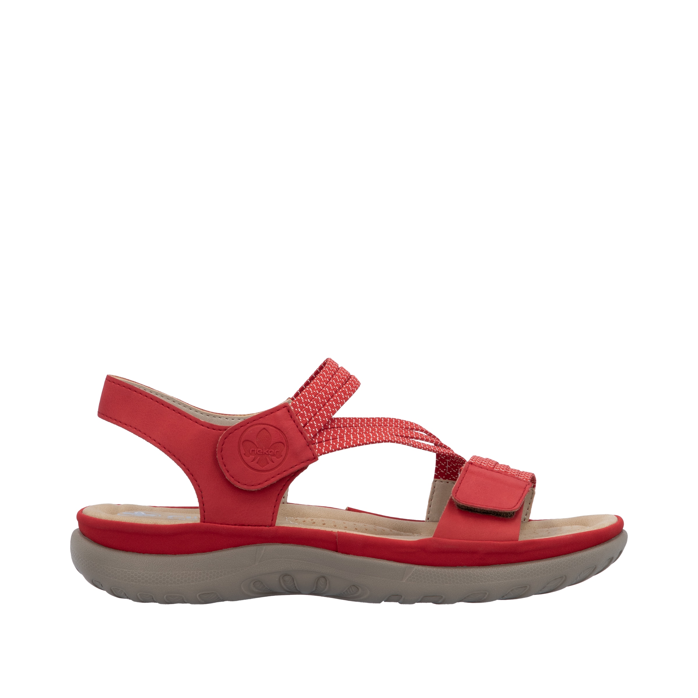Rieker Riemchensandale  Sommerschuh, Sandalette, Keilabsatz, mit Gummizügen