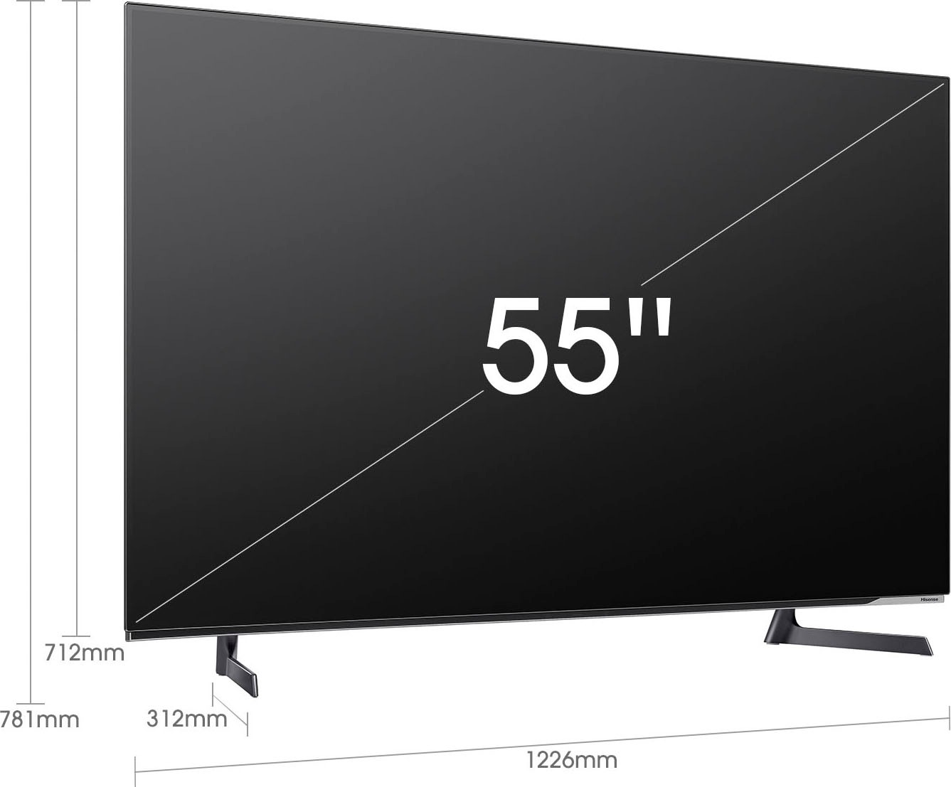 Hisense OLED-Fernseher »55A8G«, 139 cm/55 Sprachassistenten Zoll, IQ, 4K Garantie ➥ Smart-TV, Vision Recording, HD, Jahre XXL 3 Ultra Atmos, UNIVERSAL USB Dolby | Dolby