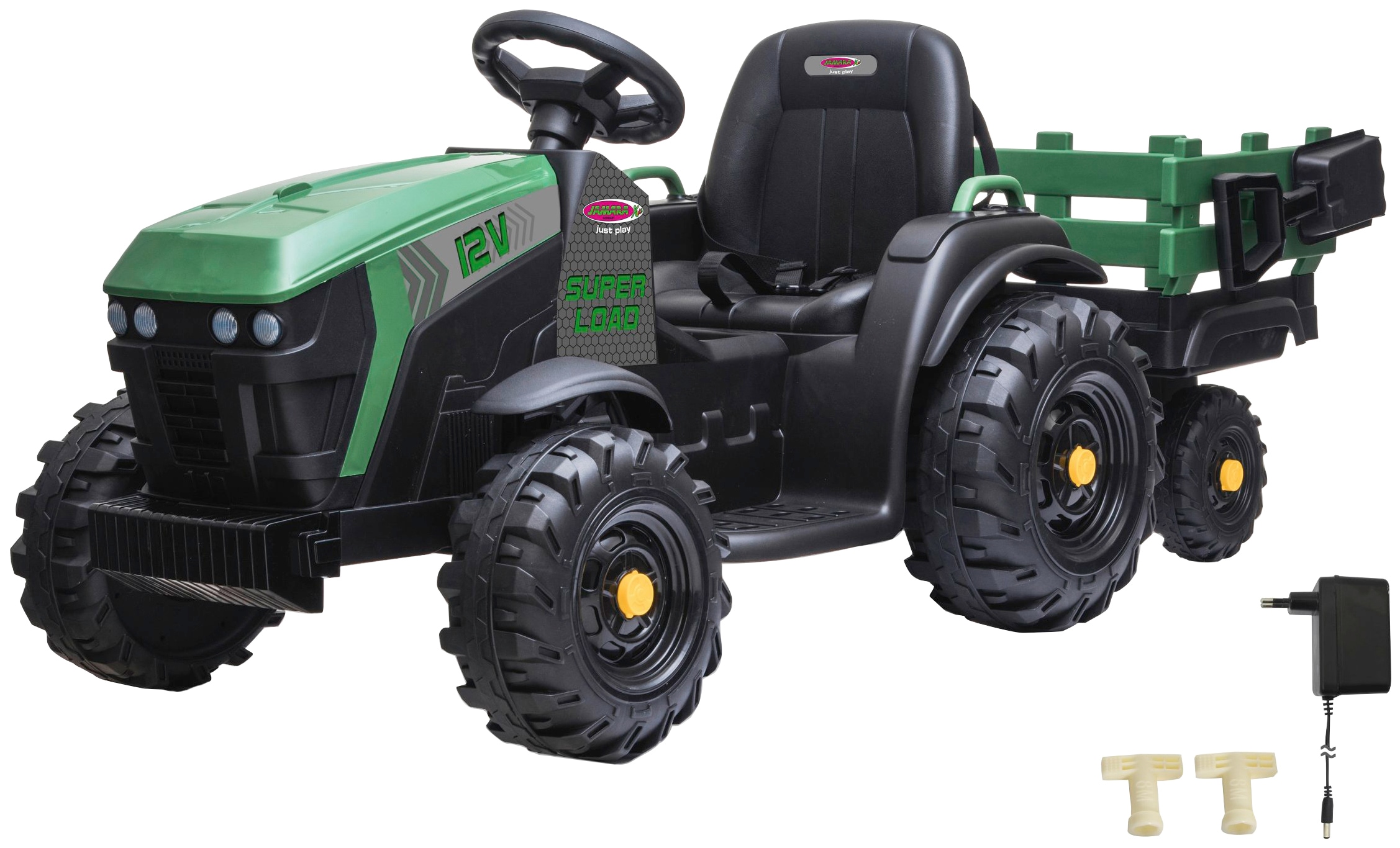 Elektro-Kindertraktor »Ride-on Traktor Super Load«, ab 3 Jahren, bis 28 kg, mit Anhänger