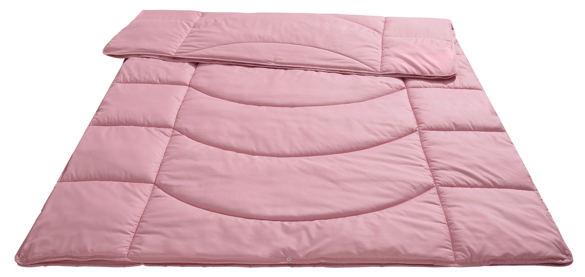 my home Steppbett + Kopfkissen »Microlux, Bettdecke 135x200 cm, 155x220 cm«, (Spar-Set, 1x Bettdecke und 1x Kopfkissen), Set mit Kissen 40x80 cm, 80x80 cm, Sommer, Herbst, Winter in 4 Farben