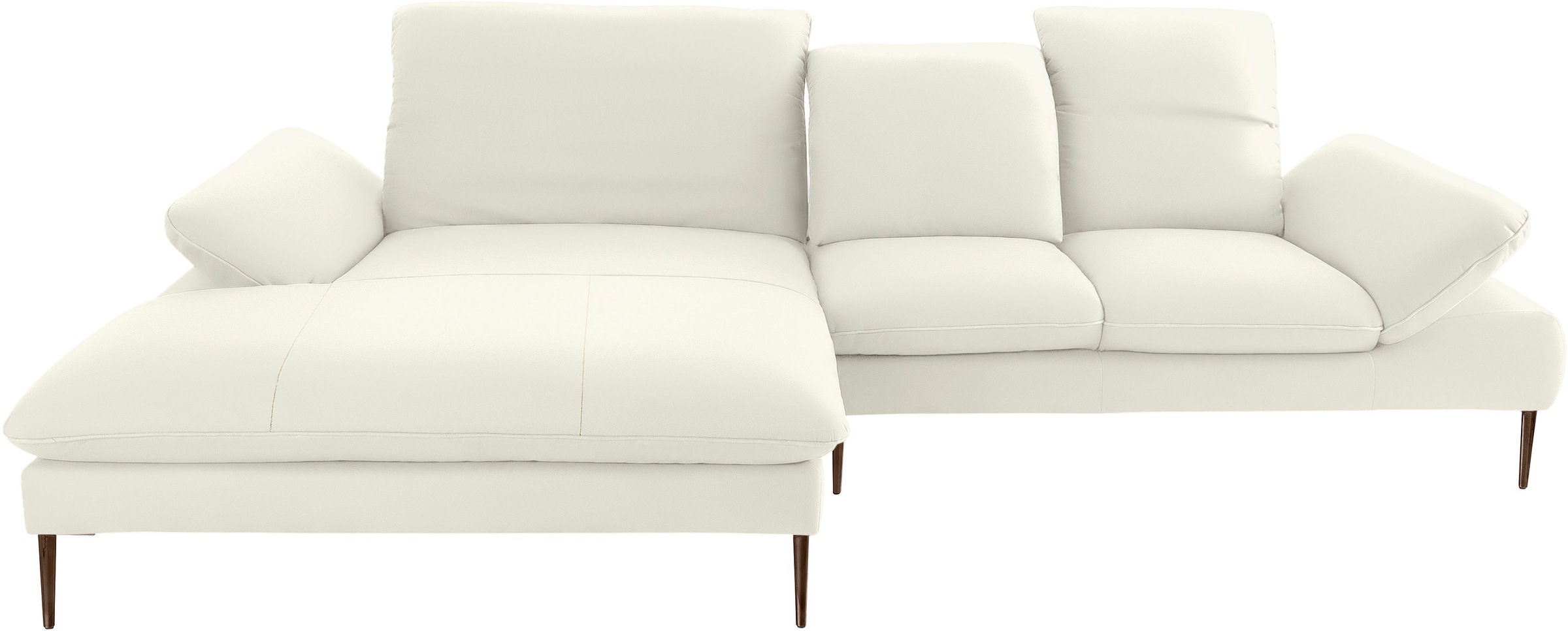 W.SCHILLIG Ecksofa »enjoy&MORE, Designsofa, bequem, zeitlos und elegant, L-Form«, Sitztiefenverstellung, Füße bronze pulverbeschichtet, Breite 310 cm
