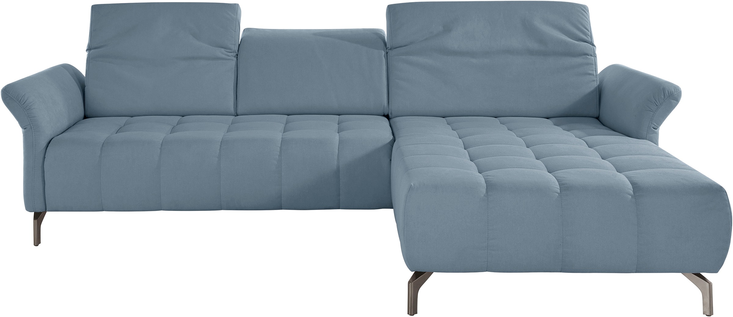 INOSIGN Ecksofa »Fresh L-Form«, Federkern, wahlweise Kopfteilverstellung und motorischer Vorziehsitz