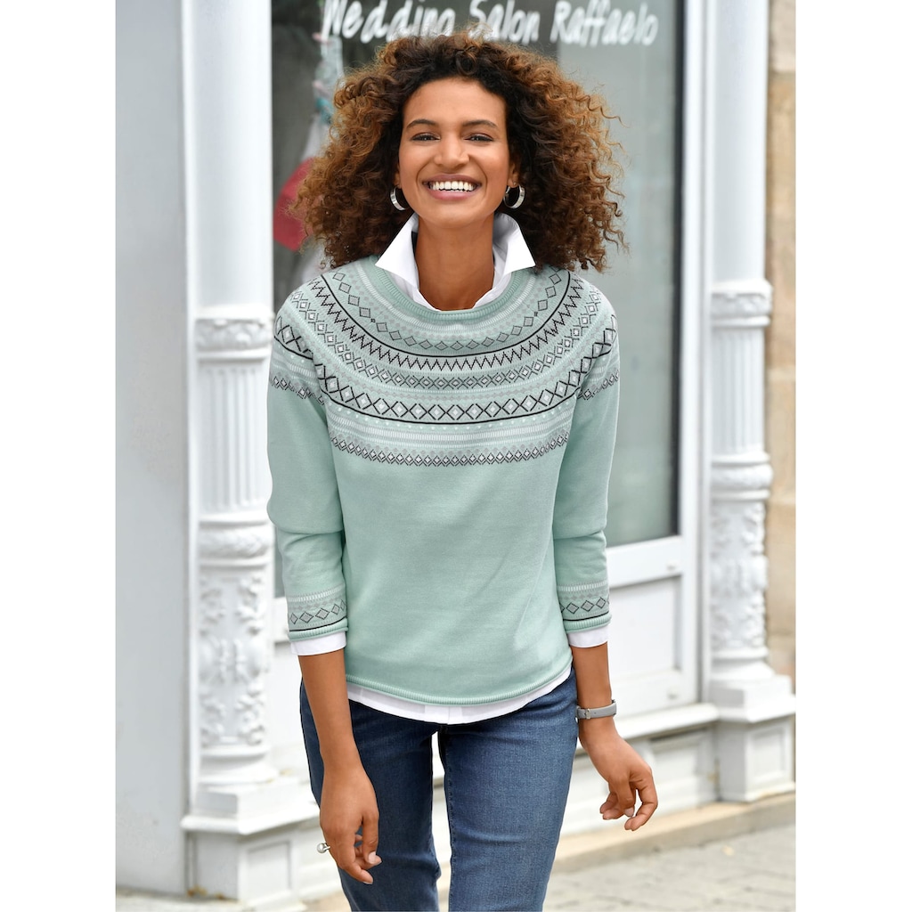 Inspirationen Norwegerpullover »Pullover«