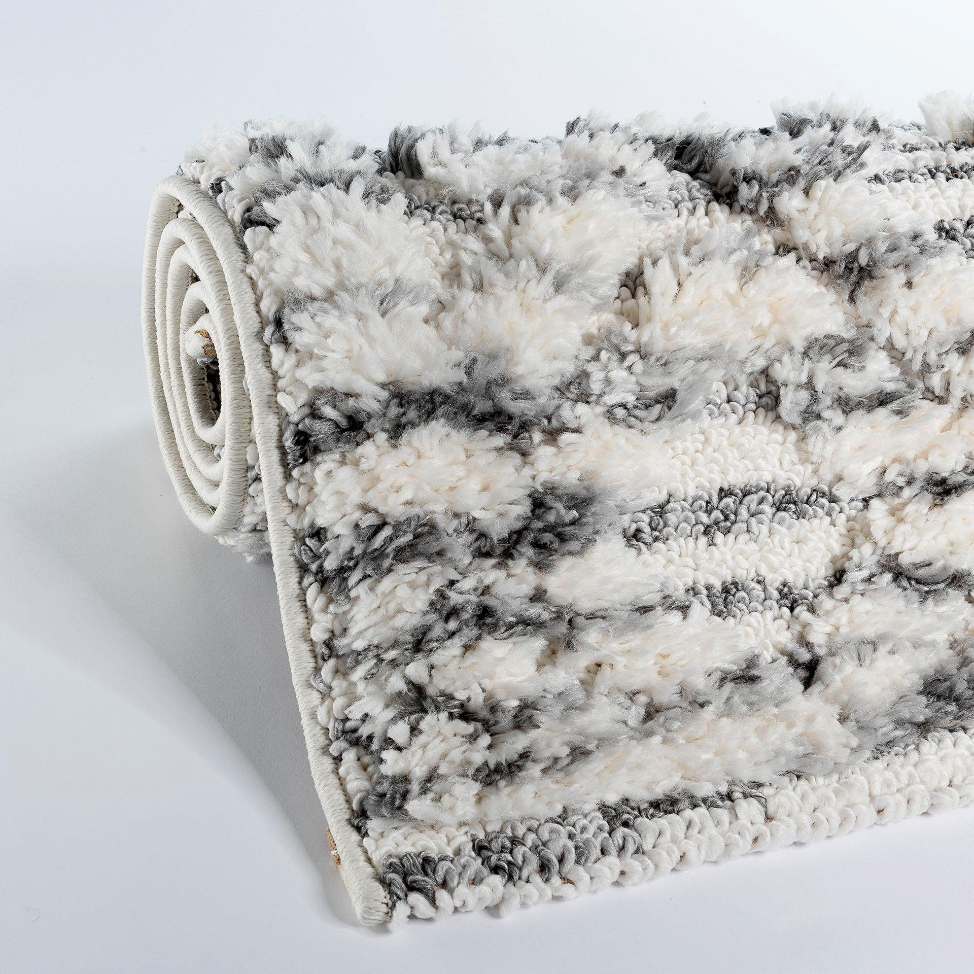 Sehrazat Hochflor-Teppich »Bahama 8816«, rechteckig, 30 mm Höhe, Hoch-Tief-Struktur, Wohnzimmer