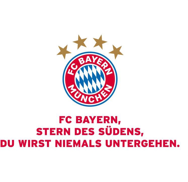 kaufen St.) »FC (1 Bayern bequem Wandtattoo Vereinshymne«, Wall-Art München