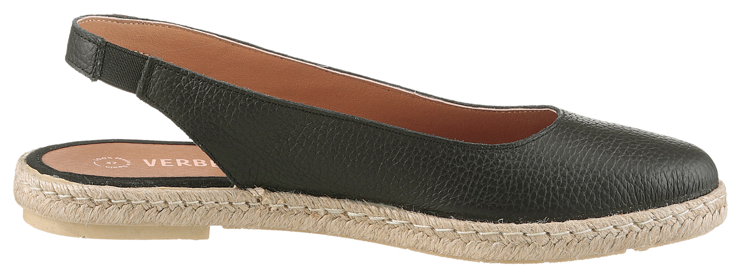 VERBENAS Slingsandale »Kiara Nucleo«, Sommerschuh, Slingsandale, Slipper, Schlupfschuh mit Juterahmen