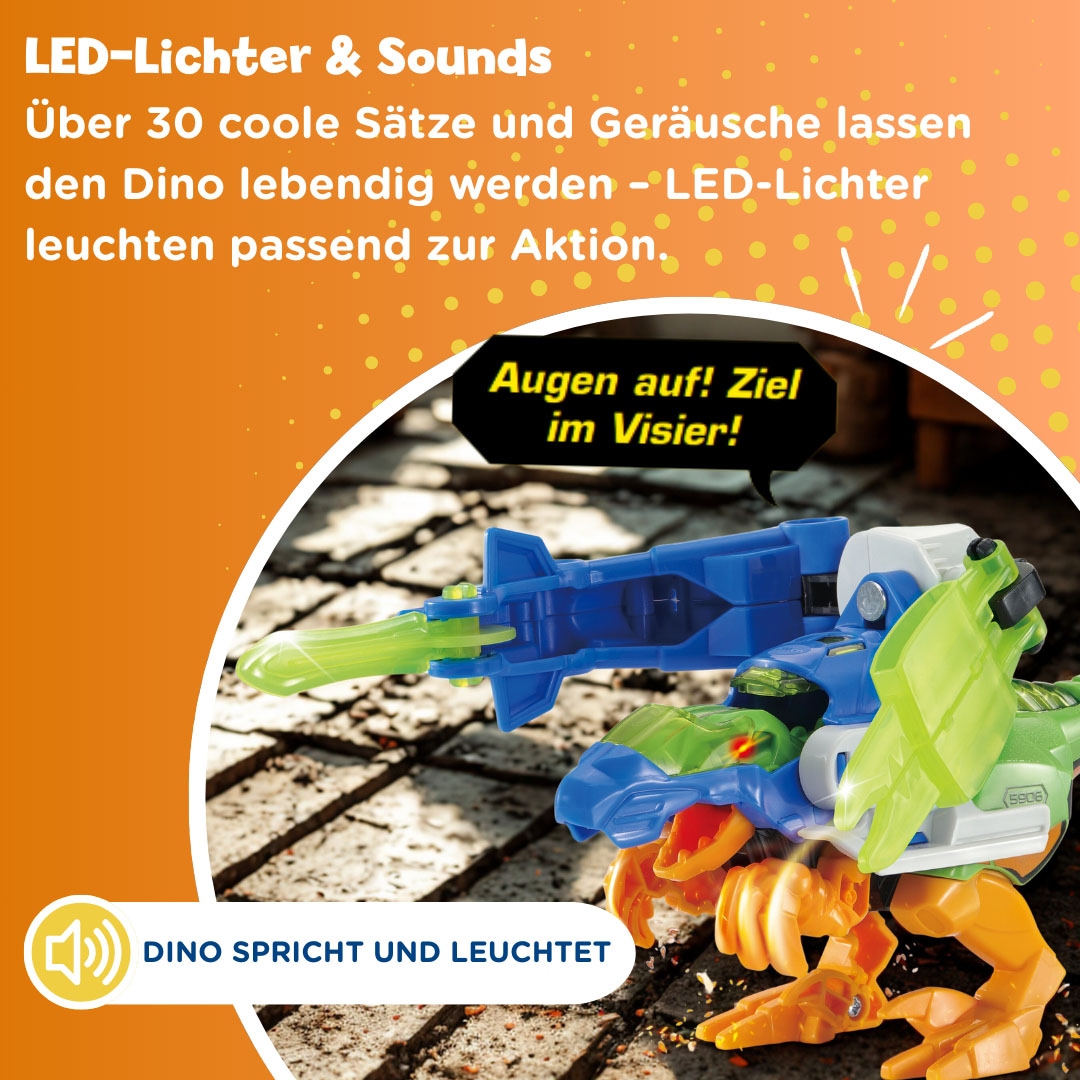 Vtech® Actionfigur »Switch & Go Dinos - Combo Velociraptor« mit Licht und Sound