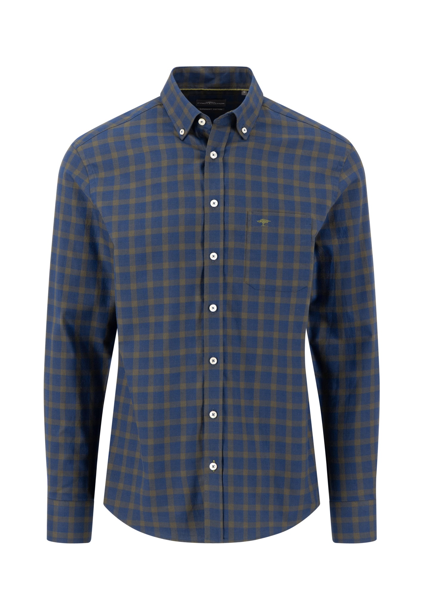 FYNCH-HATTON Karohemd mit Button-Down-Kragen
