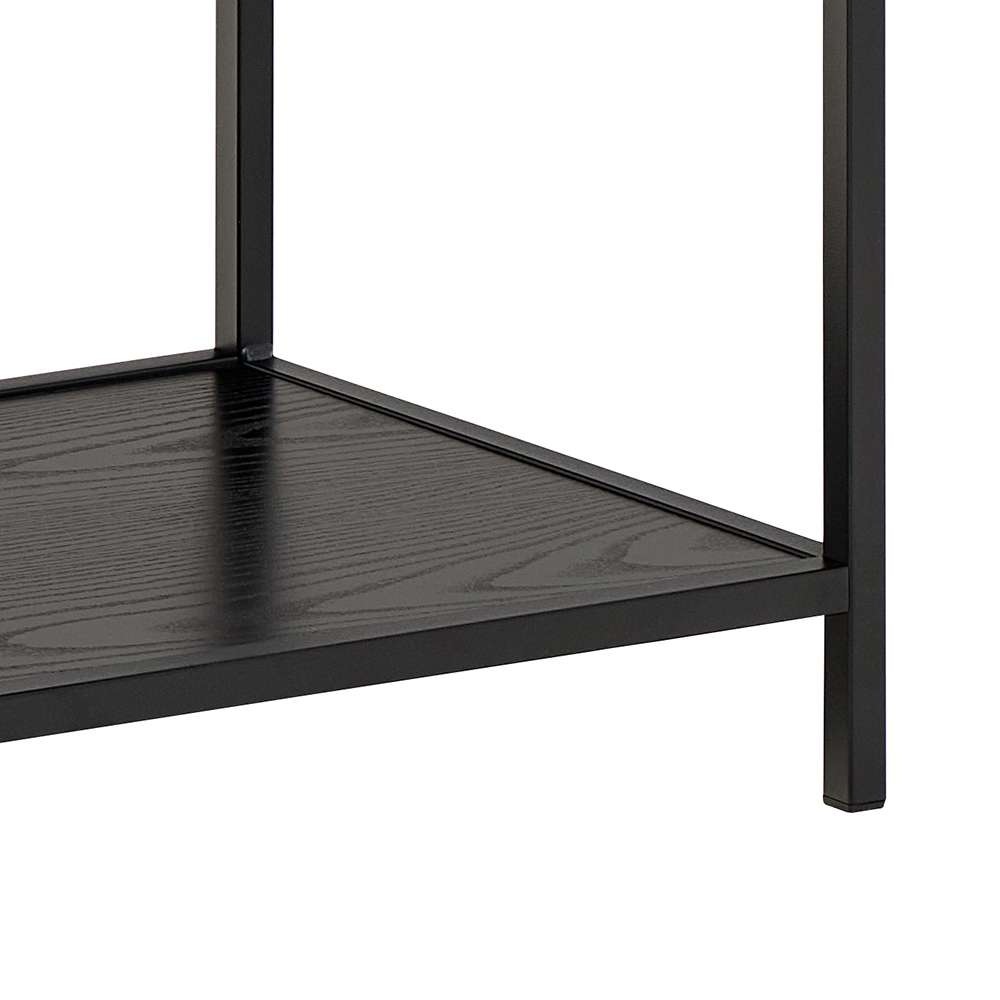 ACTONA GROUP Bücherregal »Seaford, Standregal, Regal, Raumteiler« 114x35x78 cm,  schwarzer Stahlrahmen, 5 Regale, Wendemodul, Breite 114 cm