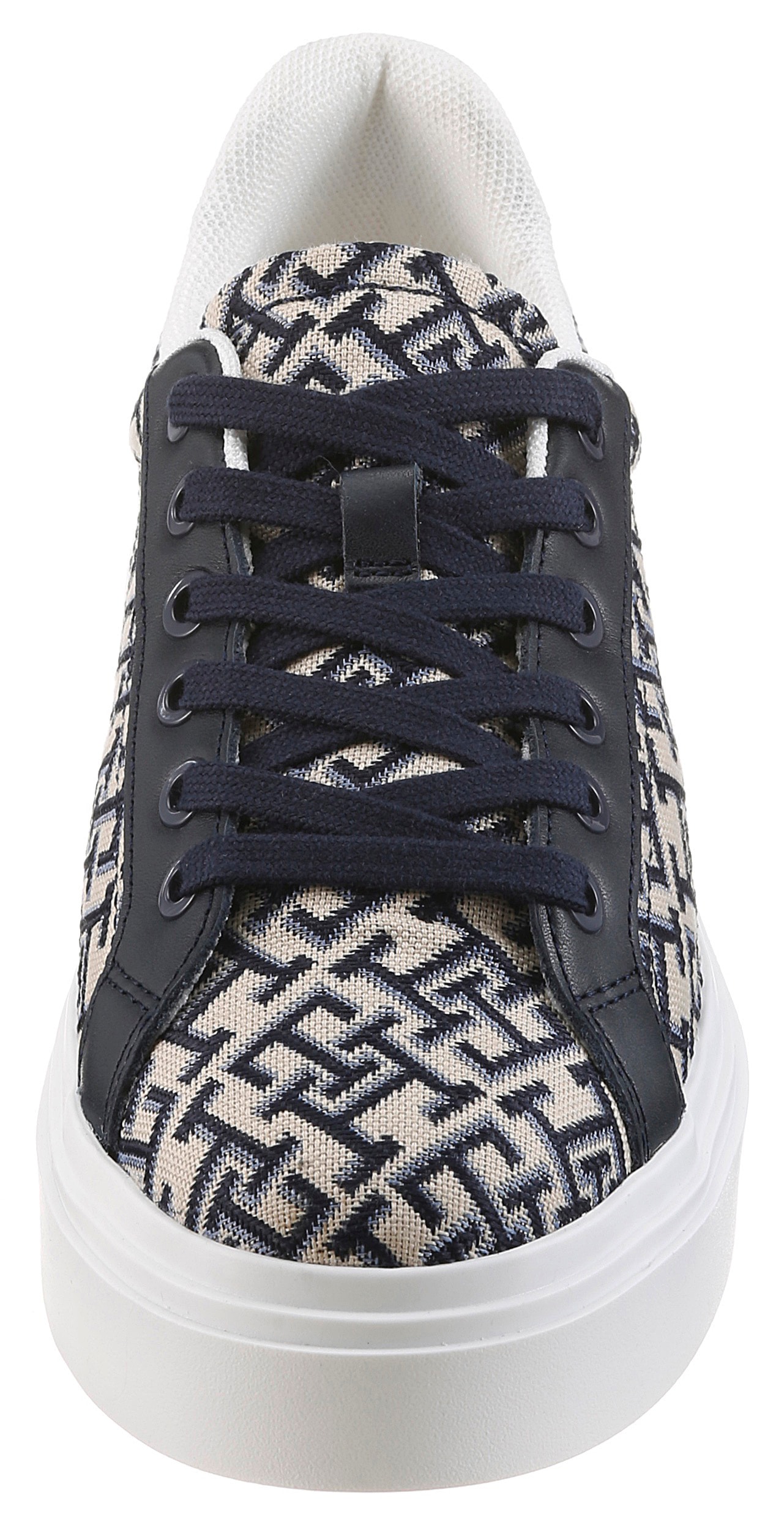 Tommy Hilfiger Plateausneaker »TH CHIC PLATFORM MONOGRAM«  Freizeitzeitschuh, Halbschuh, Schnürschuh mit Allover-Logodruck