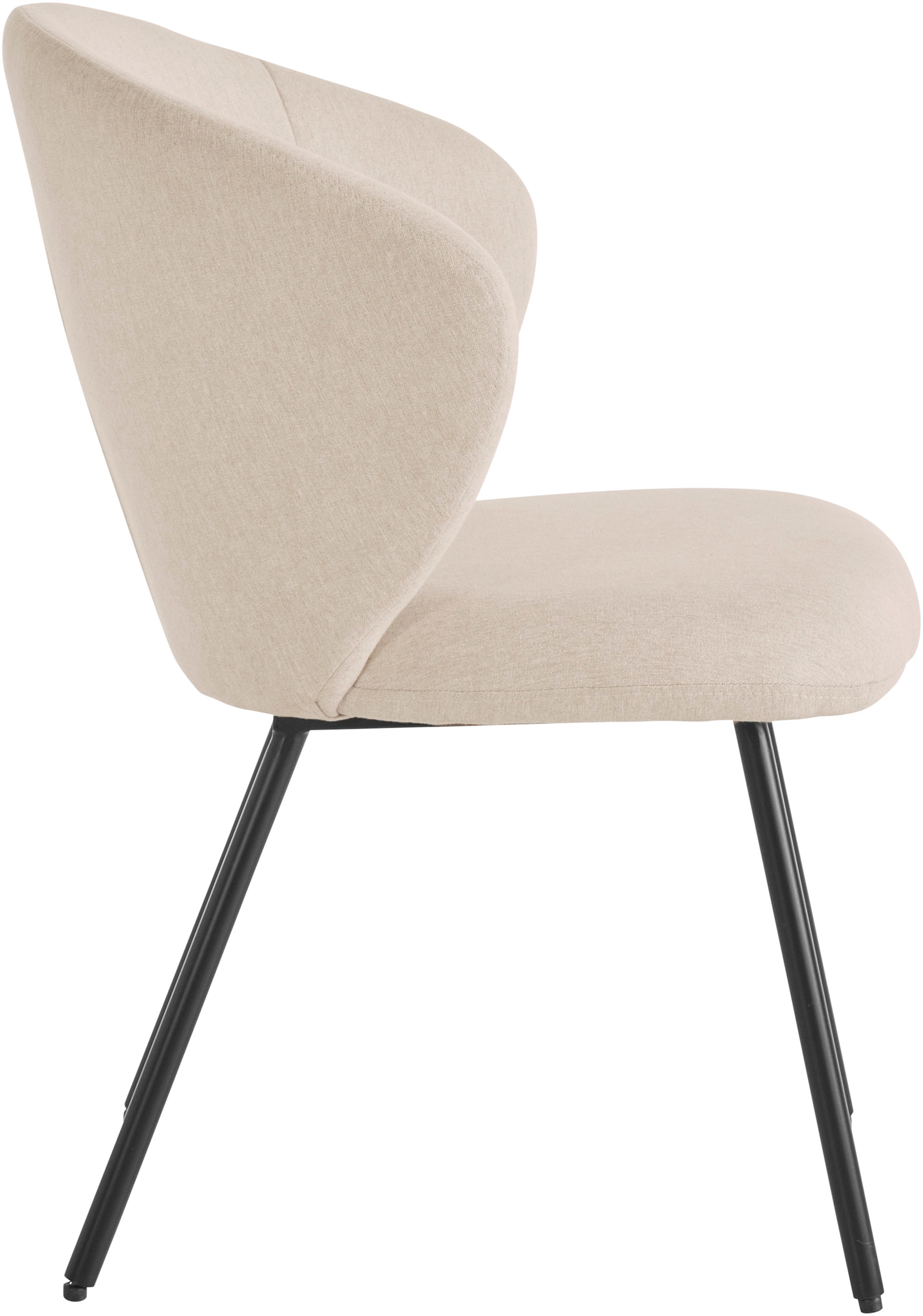 LeGer Home by Lena Gercke Esszimmerstuhl »Galilea«, (Set), 2 St., Struktur, mit elegantem Strukturstoffbezug und stabilem Metallfuß