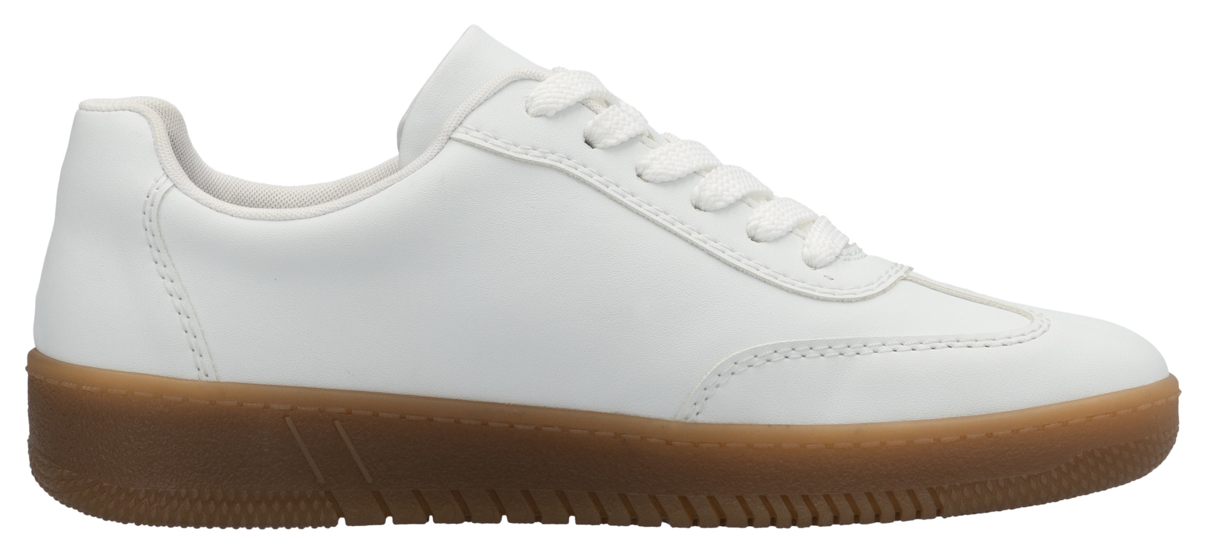 RIEKER Sport Plateausneaker, Freizeitschuh, Halbschuh, Schnürschuh in veganer Verarbeitung