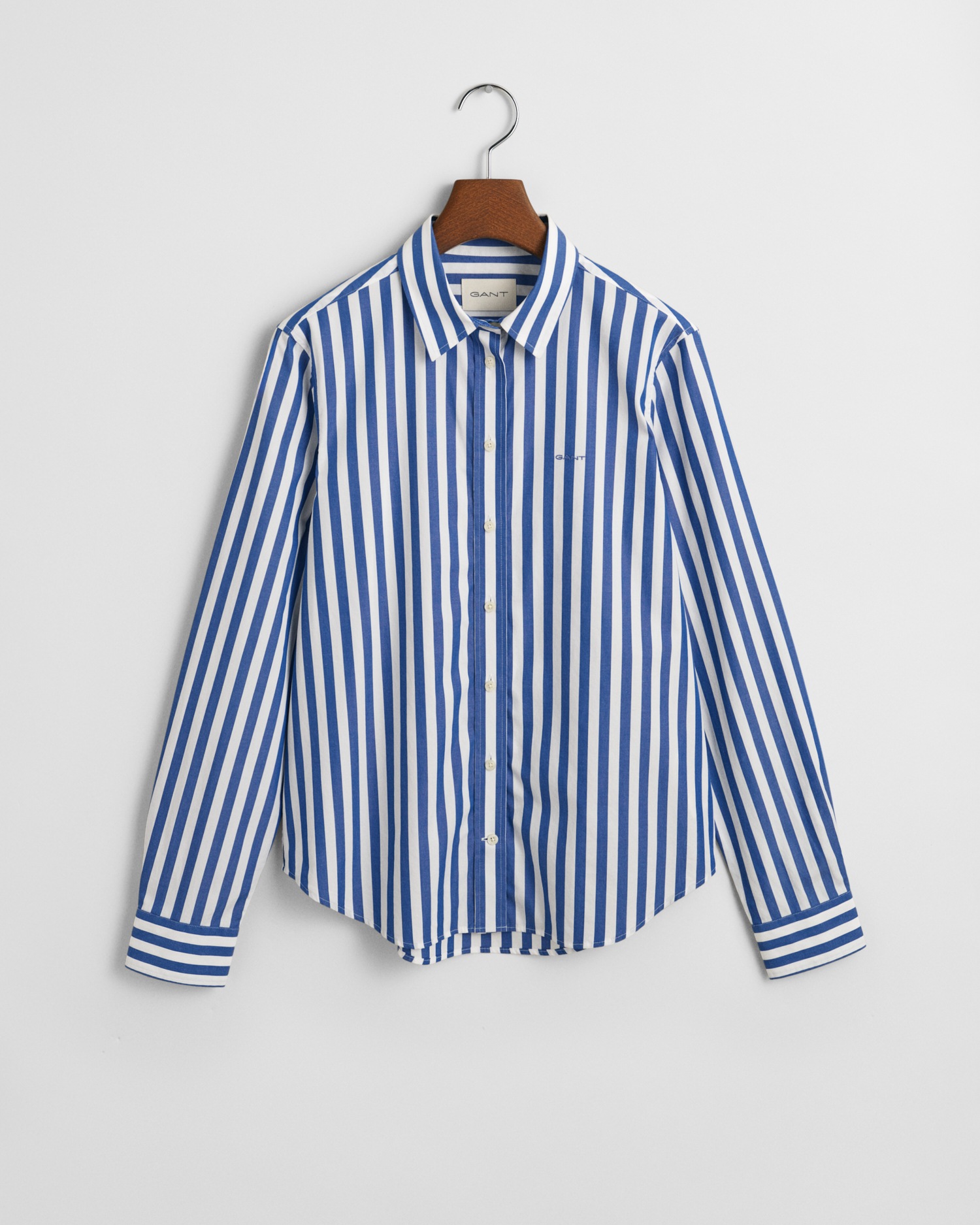 Gant Langarmbluse »REG POPLIN WIDE STRIPED SHIRT«, Popeline Bluse mit breiten Streifen