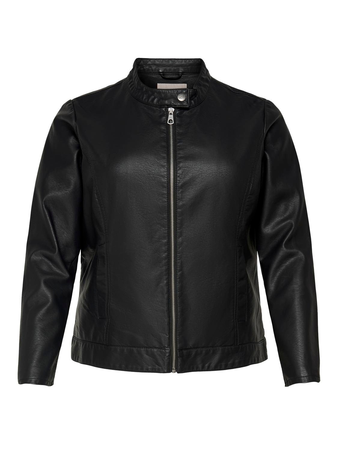 ONLY CARMAKOMA Lederimitatjacke »CARROBBER FAUX LEATHER JACKET NOOS«