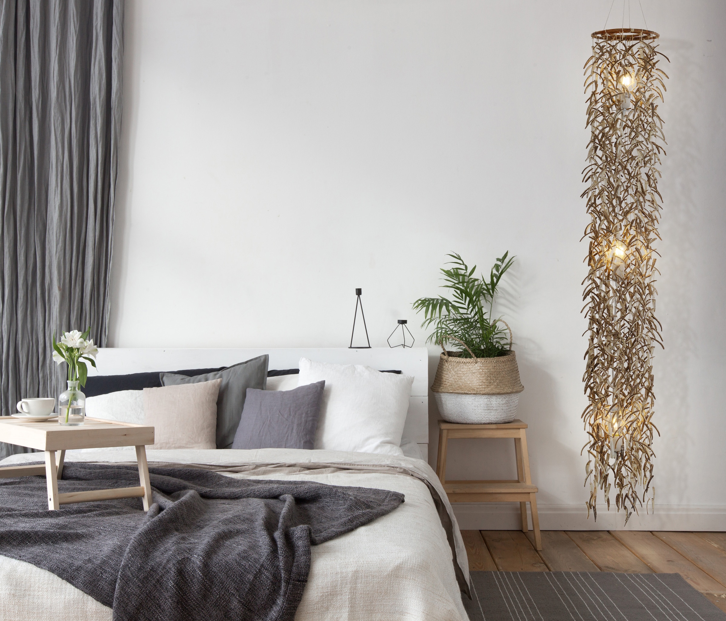 näve Pendelleuchte »Kokos«, 3 flammig, Leuchtmittel E27 | ohne Leuchtmittel, Material: Kokos/Rattan, E27 max. je 40W, incl. Pendel