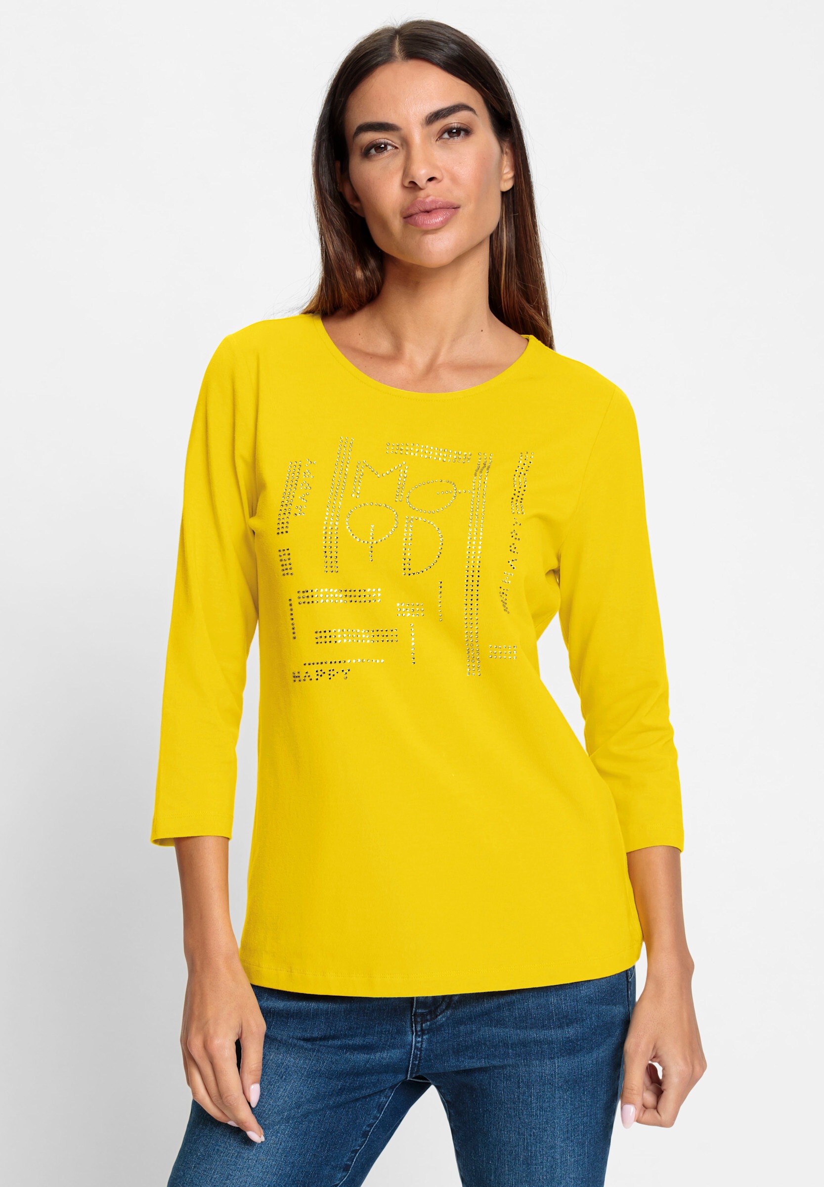 heine T-Shirt »Shirt 3/4-Arm-Shirt mit Glitzersteinchen«