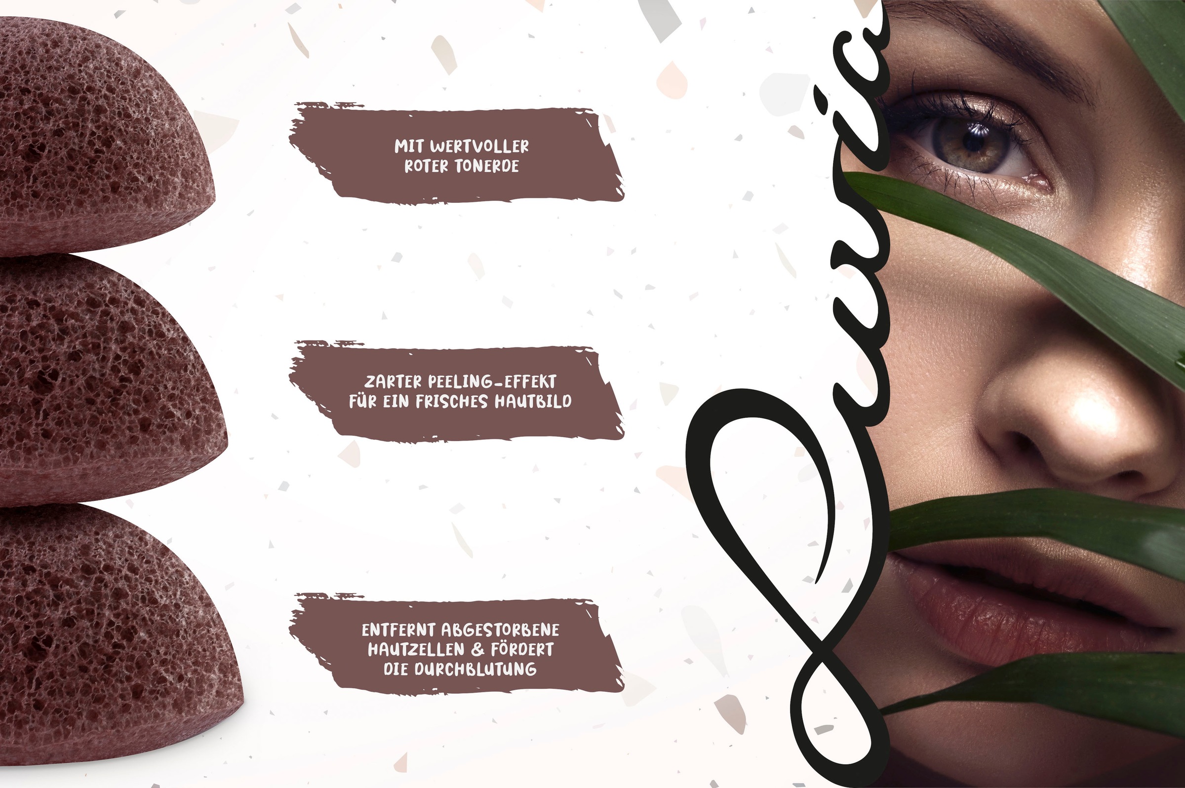 Luvia Cosmetics Gesichtsreinigungsschwamm »Konjac Schwamm Set Red Clay«, (3  tlg.) online kaufen | UNIVERSAL