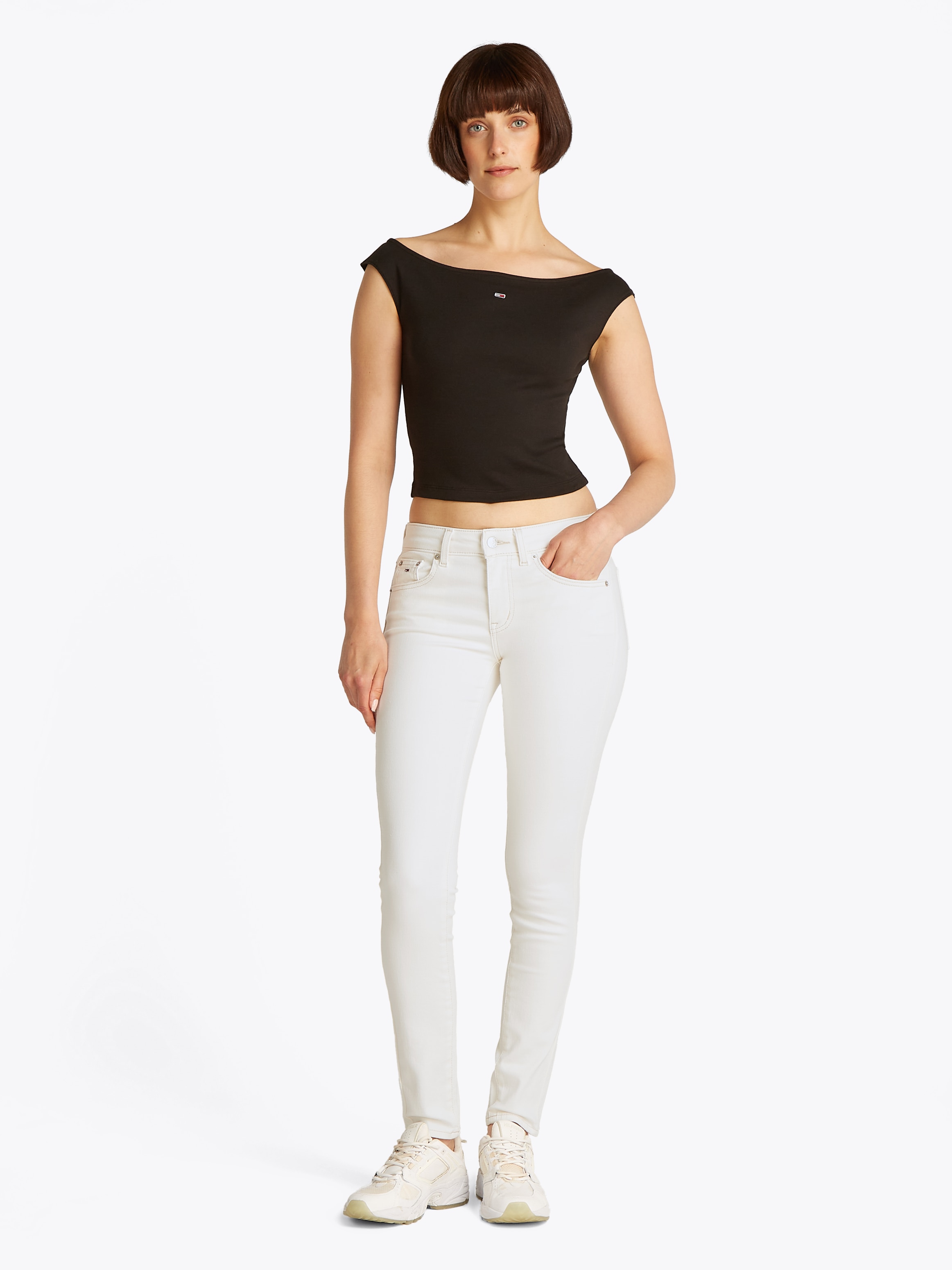 Tommy Jeans Skinny-fit-Jeans »SOPHIE LW SKN«, mit Logo-Badge, in Knöchellänge