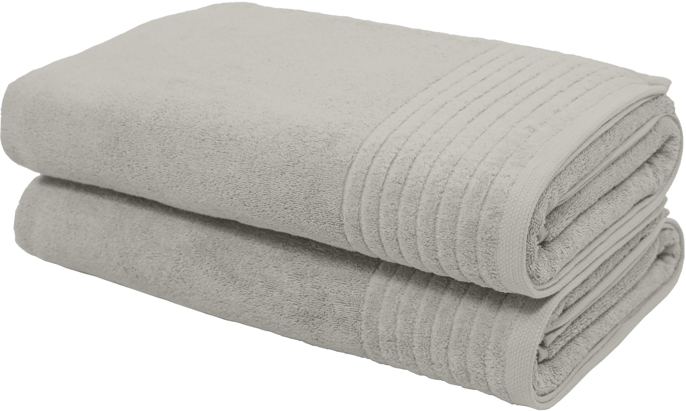 my home Saunatuch »Sanremo premium, Premium Handtücher, 600 gr/m²«, (Set, 2 St., 2x 80x200), mit Bordüre, einfarbig, flauschig und weich, 80x200cm