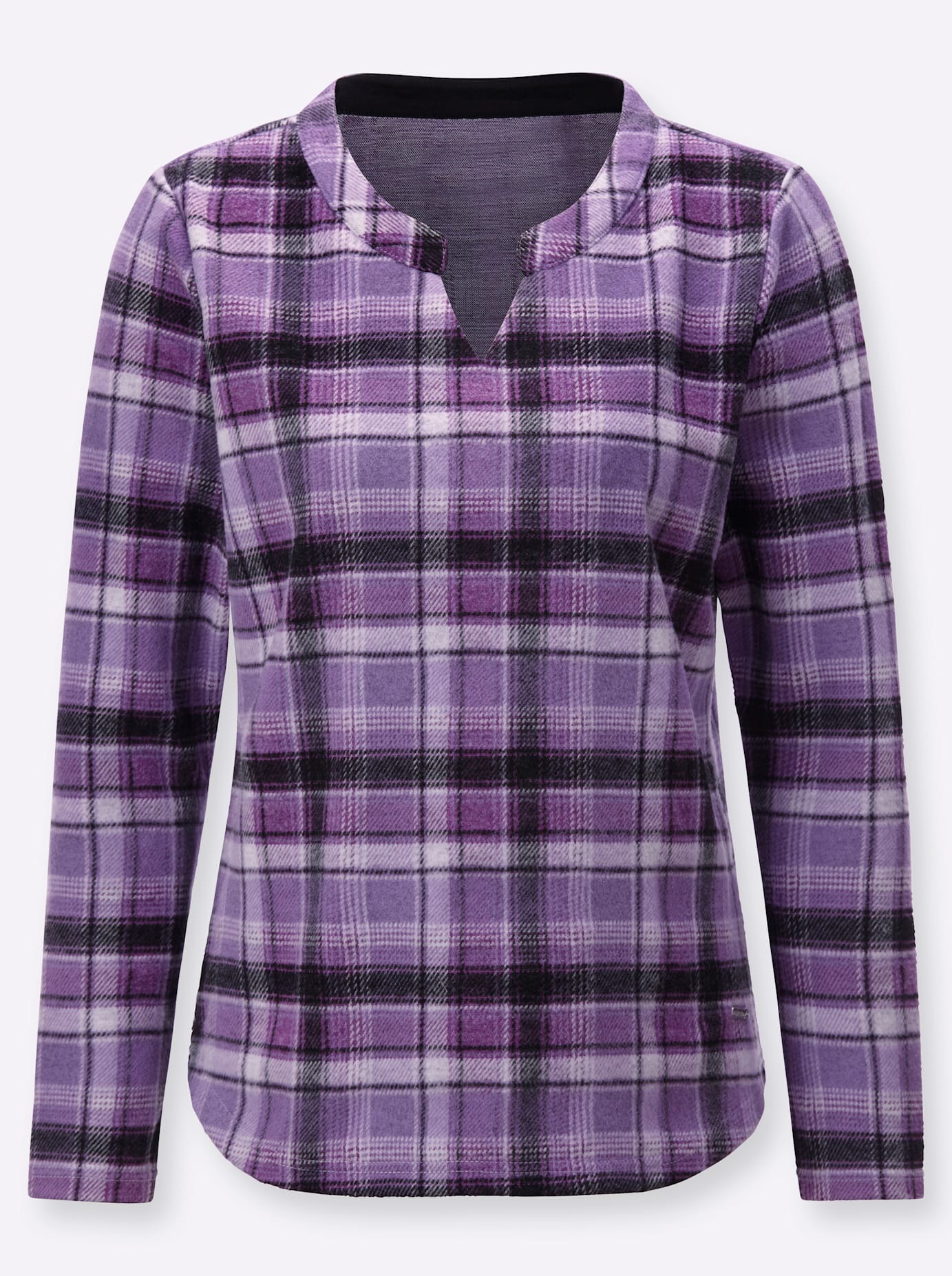 Casual Looks Langarmshirt »Jacquard-Shirt«, (1 tlg.)