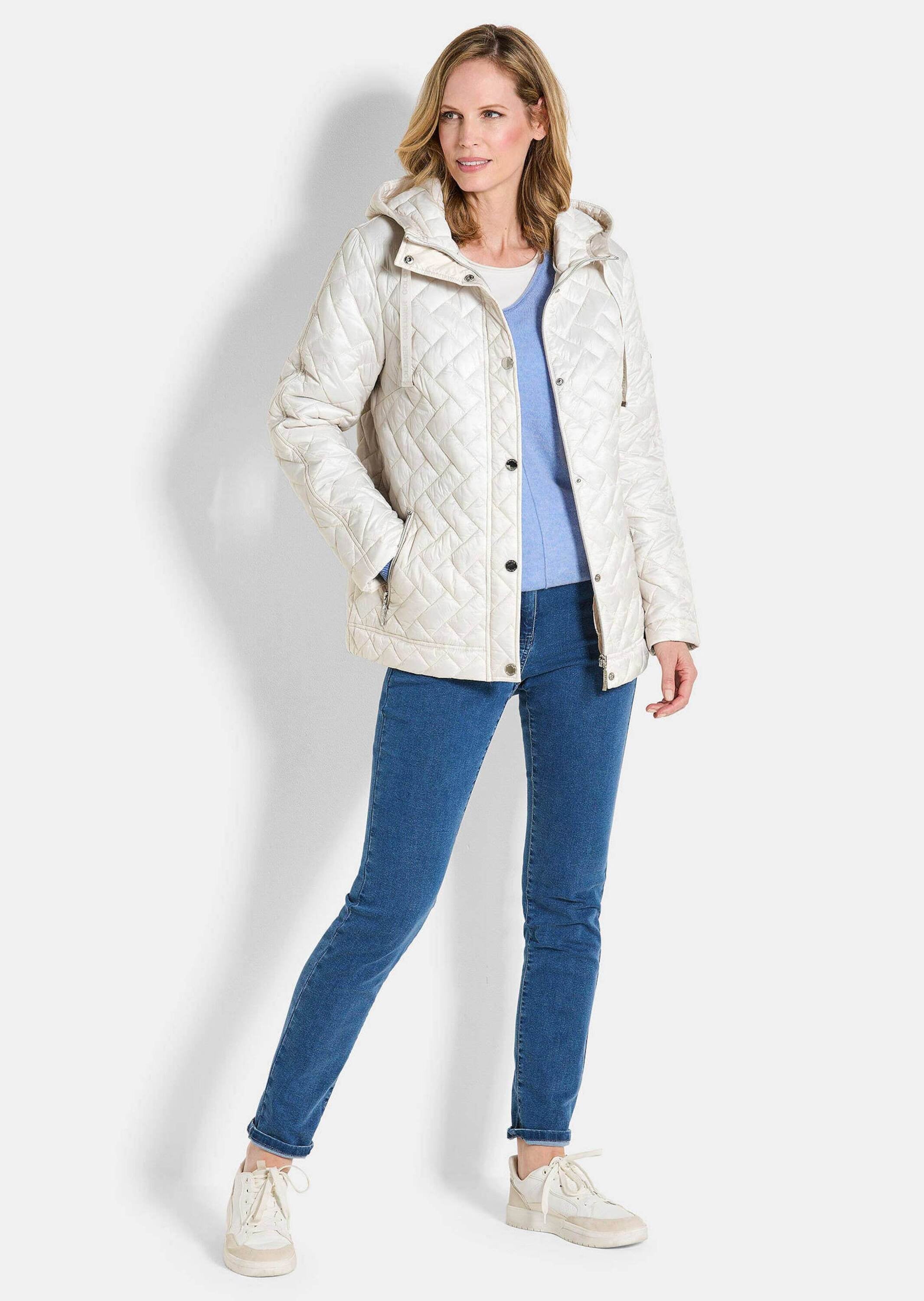 GOLDNER Kurzjacke »Leichte Steppjacke mit Kapuze«