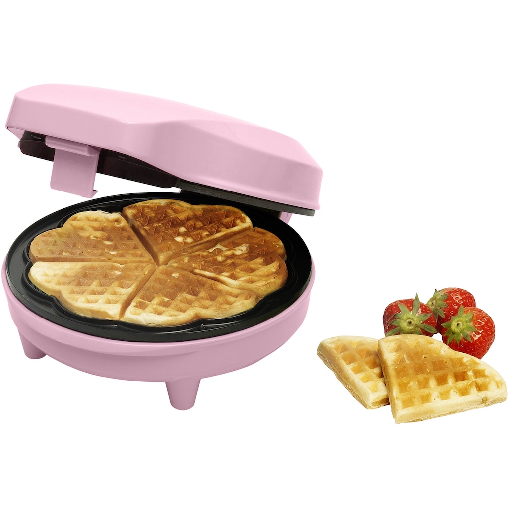 bestron Waffeleisen »ASW217pink Sweet Dreams«, 700 W