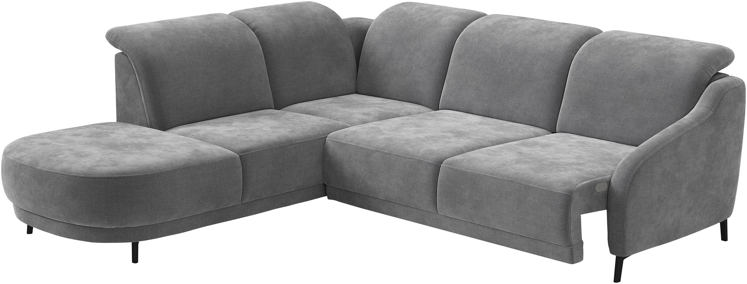 sit&more Ecksofa »Blues L-Form«, wahlweise mit Klapptisch und USB