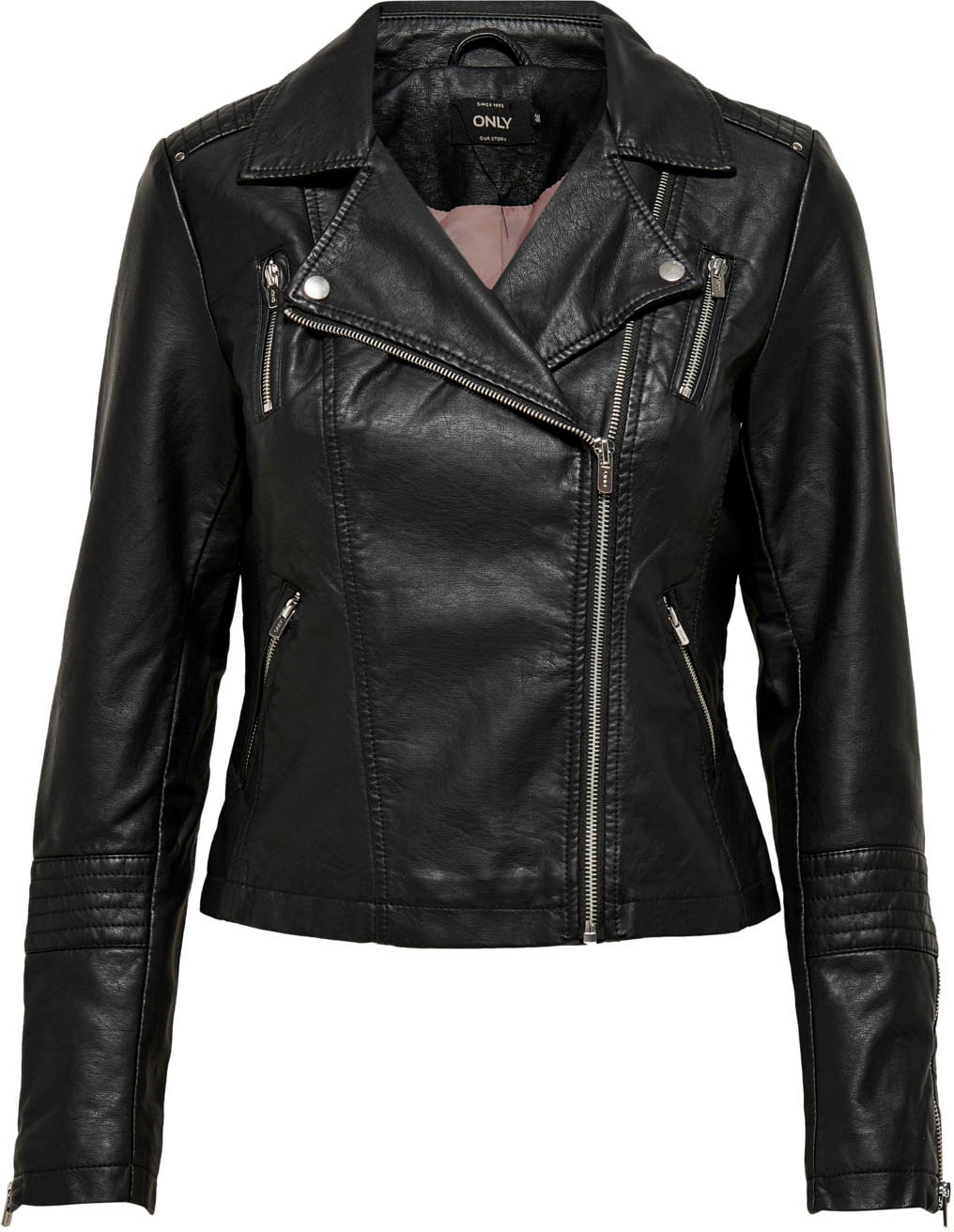 ONLY Lederimitatjacke »ONLGEMMA FAUX LEATHER BIKER OTW NOOS«, im Biker Style