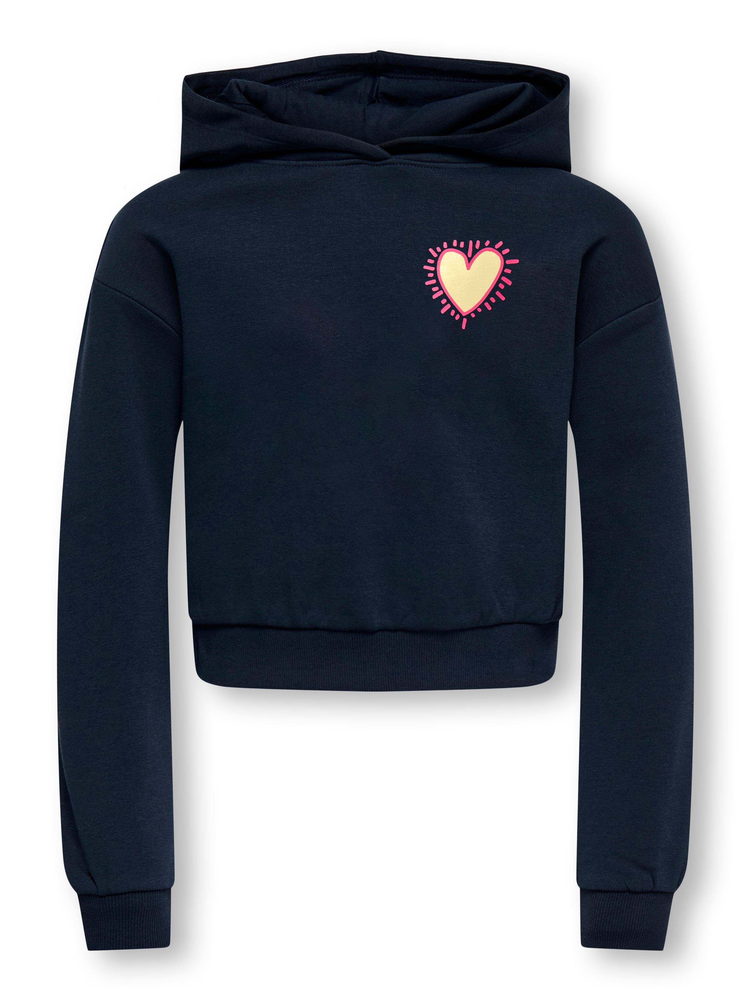 KIDS ONLY Kapuzensweatshirt »KOGCOOPER LIFE LOV E LS HOOD FR SWT«, mit unterschiedlichen Motiven, je nach Bodyfarbe
