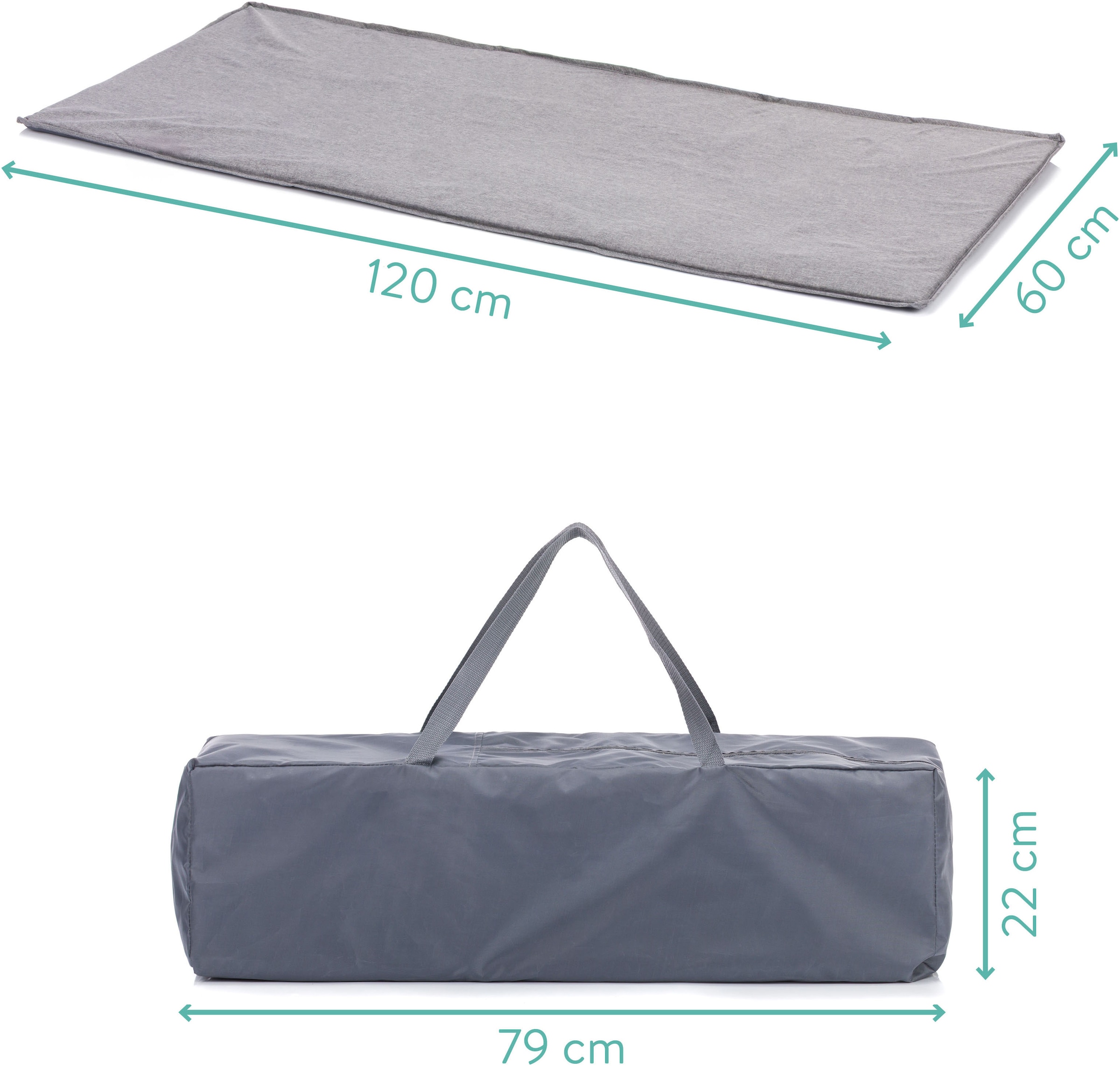 Fillikid Baby-Reisebett »Milano« inklusive Transporttasche und Neugeboreneneinhang