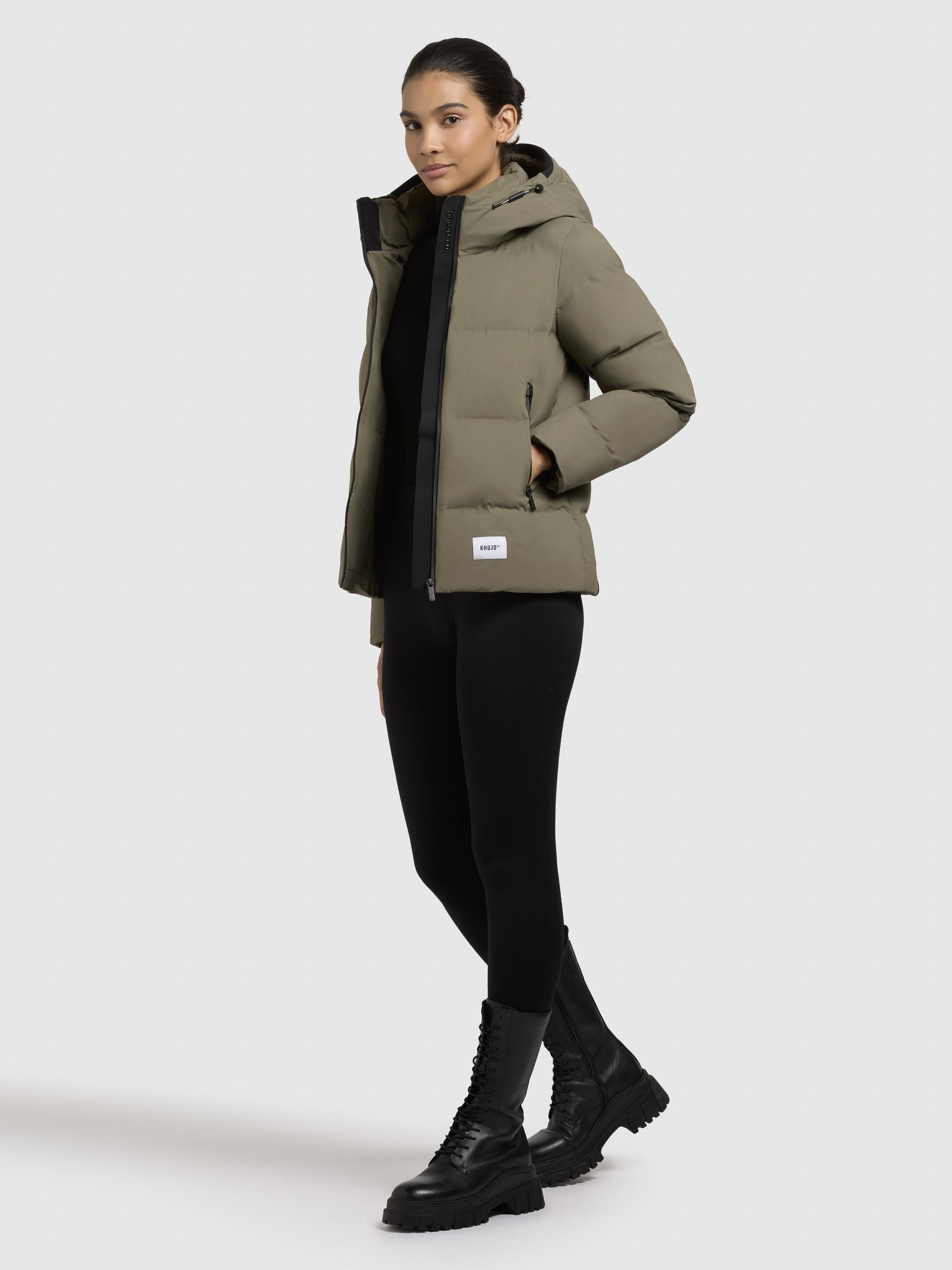 khujo Winterjacke »Winterjacke Liev«, mit Kapuze, Warme Damen Winter Steppjacke