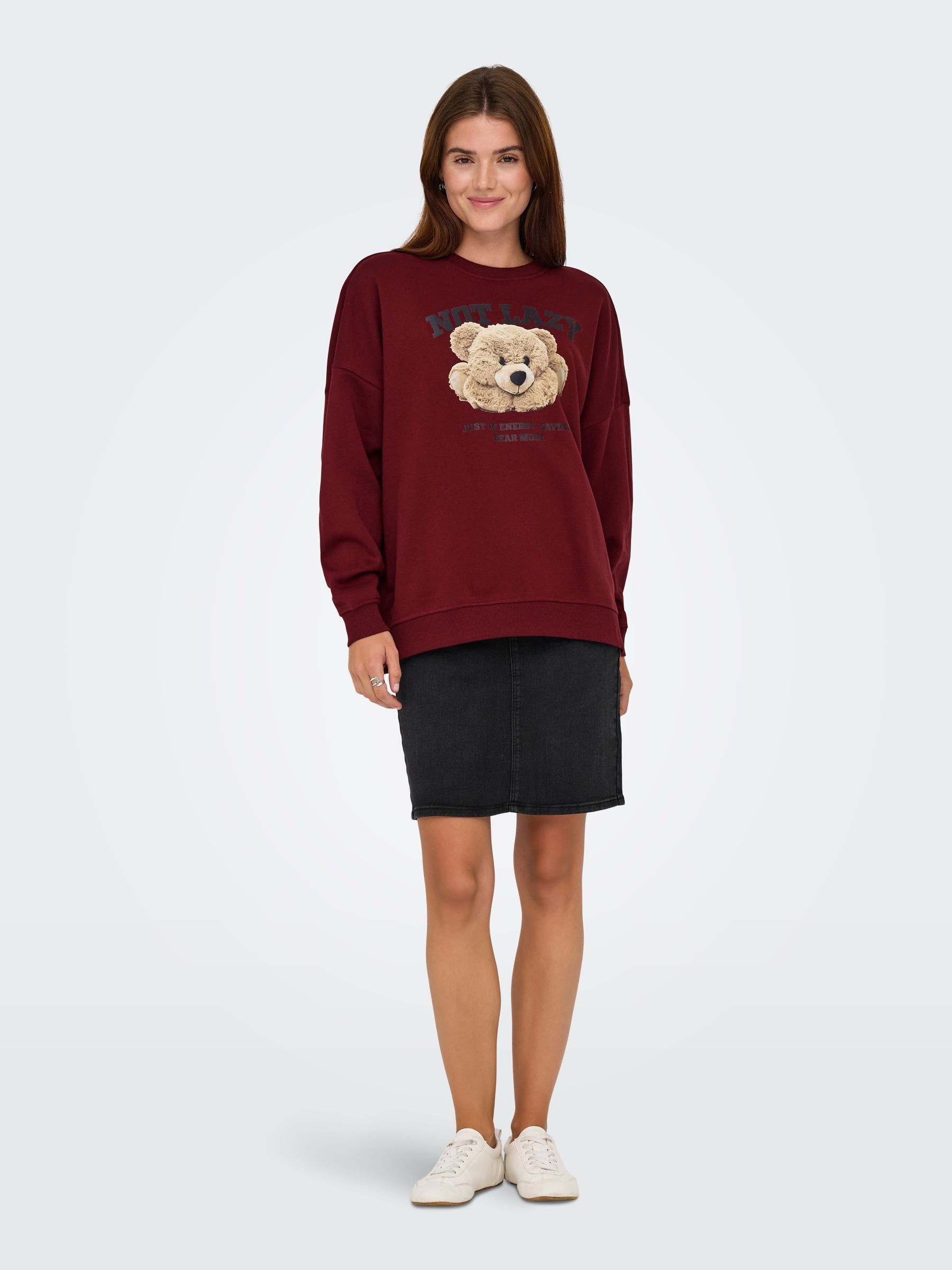 ONLY Sweatshirt »ONLBILA L/S BEAR O-NECK SWT«
