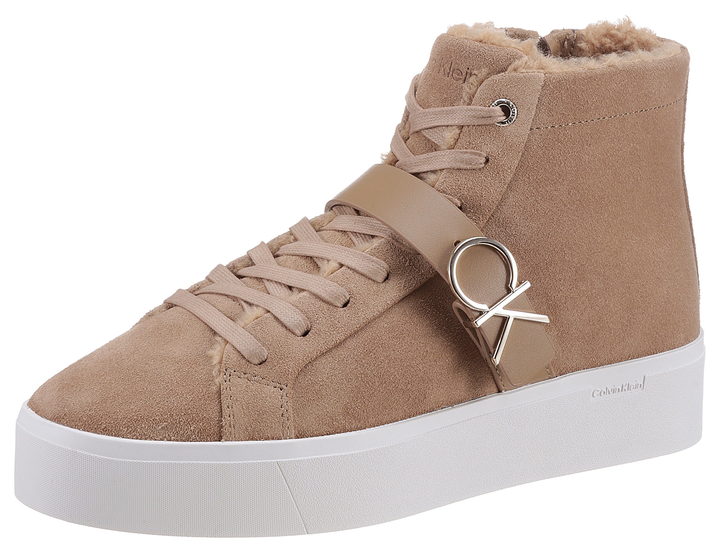 Calvin Klein Plateausneaker »FLATFORM CUP HIGH TOP CK HW-S WL« in knöchelhohem Schnitt