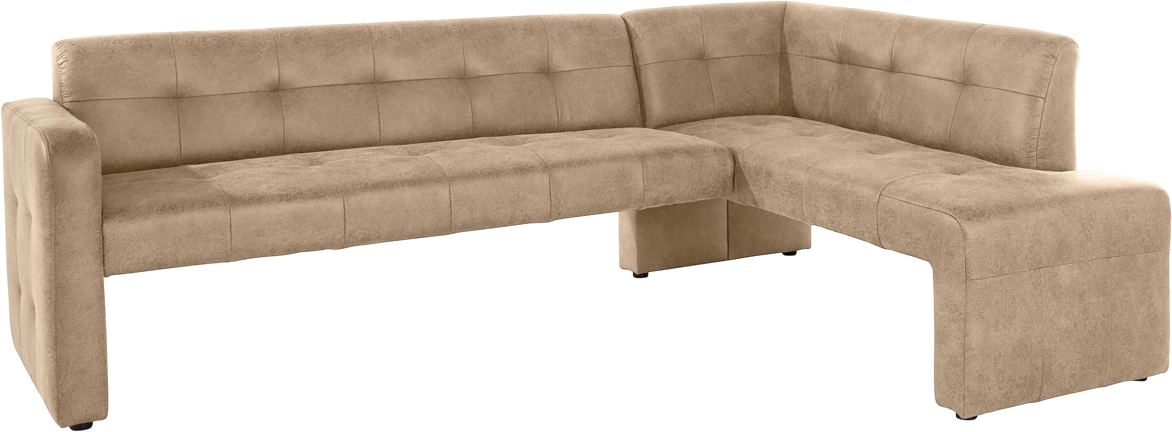 exxpo - sofa fashion Eckbank »Barista mit toller Detailverarbeitung, hohe Bodenfreiheit« Komfortsitzhöhe 49cm, Frei im Raum stellbar