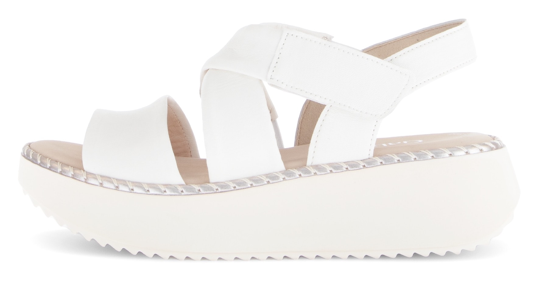 Gabor Sandalette  , Plateau, Sommerschuh, Rimchensandale mit Kontrastnaht