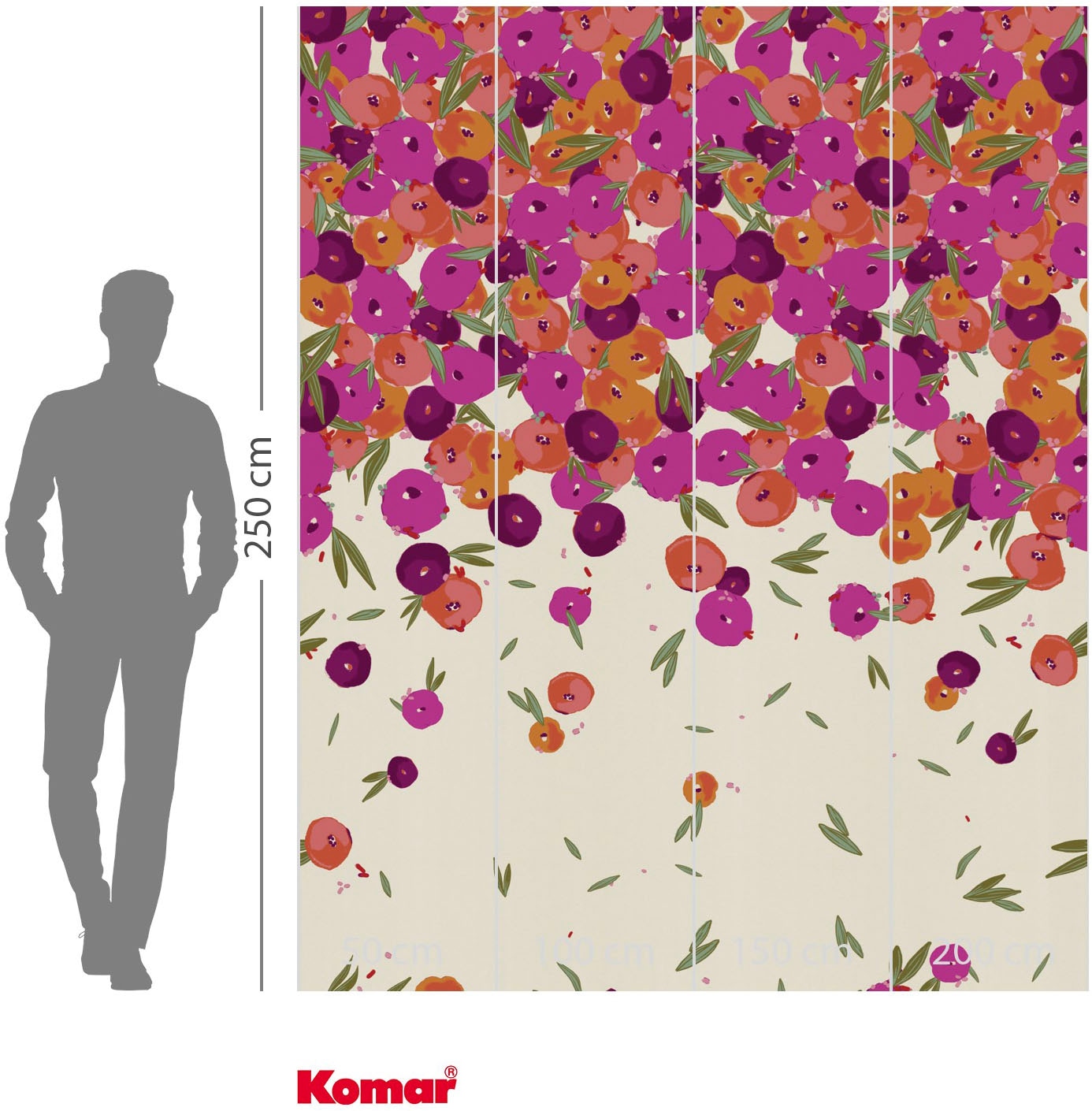 Komar Fototapete »Vlies Fototapete - Tagada Fusion - Größe 200 x 250 cm« Motiv | bedruckt glatt