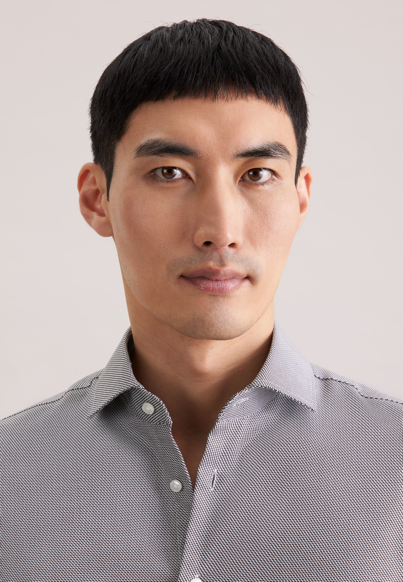 seidensticker Businesshemd »Schwarze Rose« Slim 1/1 Kentkragen Struktur