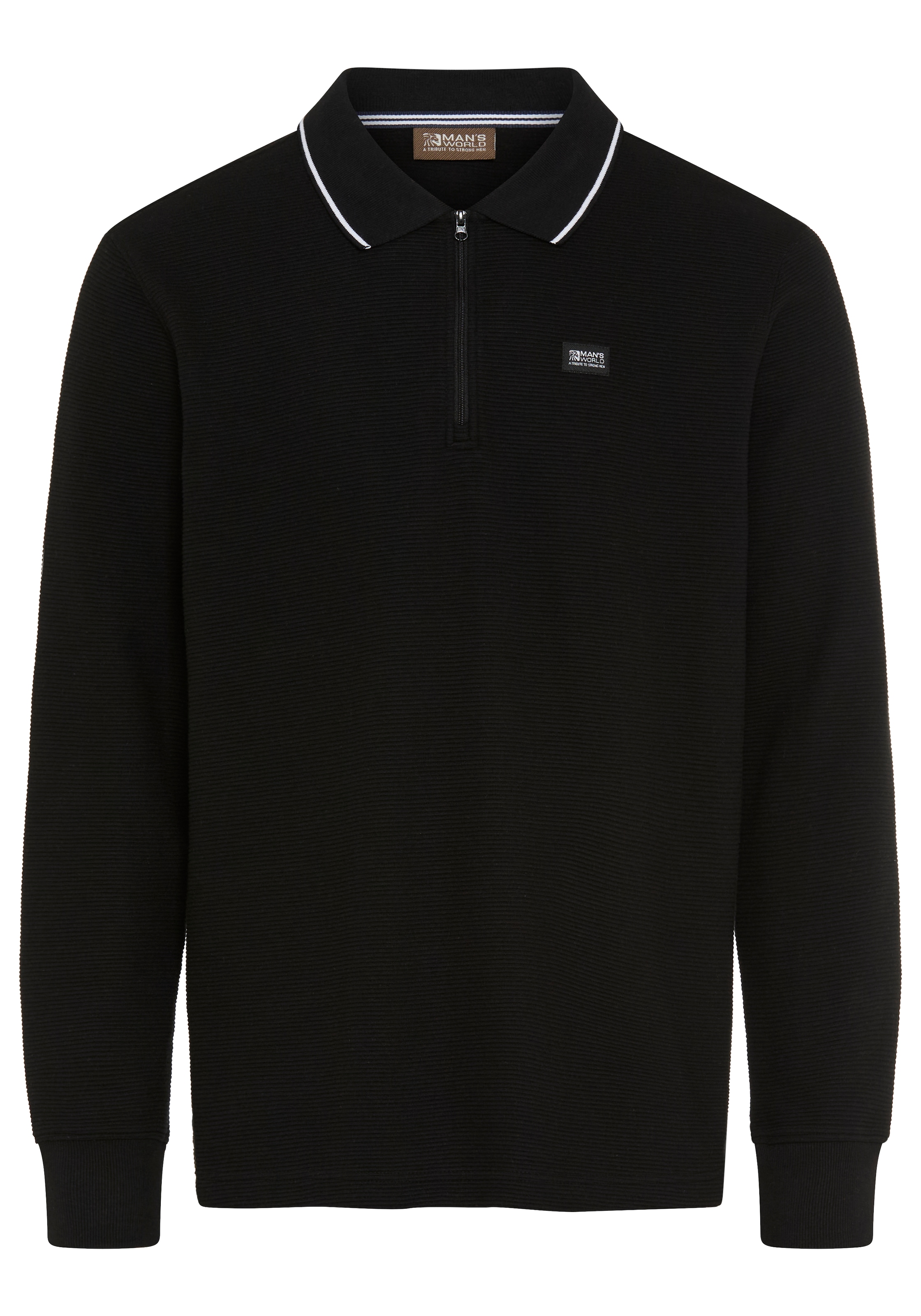 Man's World Sweatshirt »mit Polokragen«, Bequem wie ein Sweatshirt. Smart wie ein Polo.
