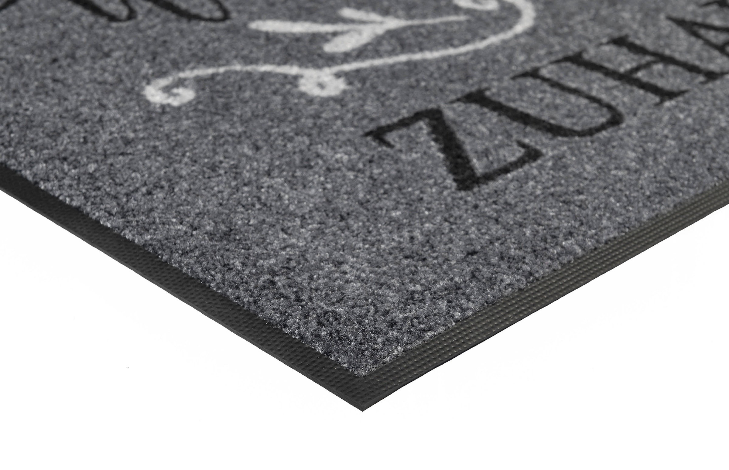 wash+dry by Kleen-Tex Fußmatte »Willkommen Zuhause« rechteckig 7 mm Höhe Schmutzfangmatte, mit Spruch, In- und Outdoor geeignet, waschbar