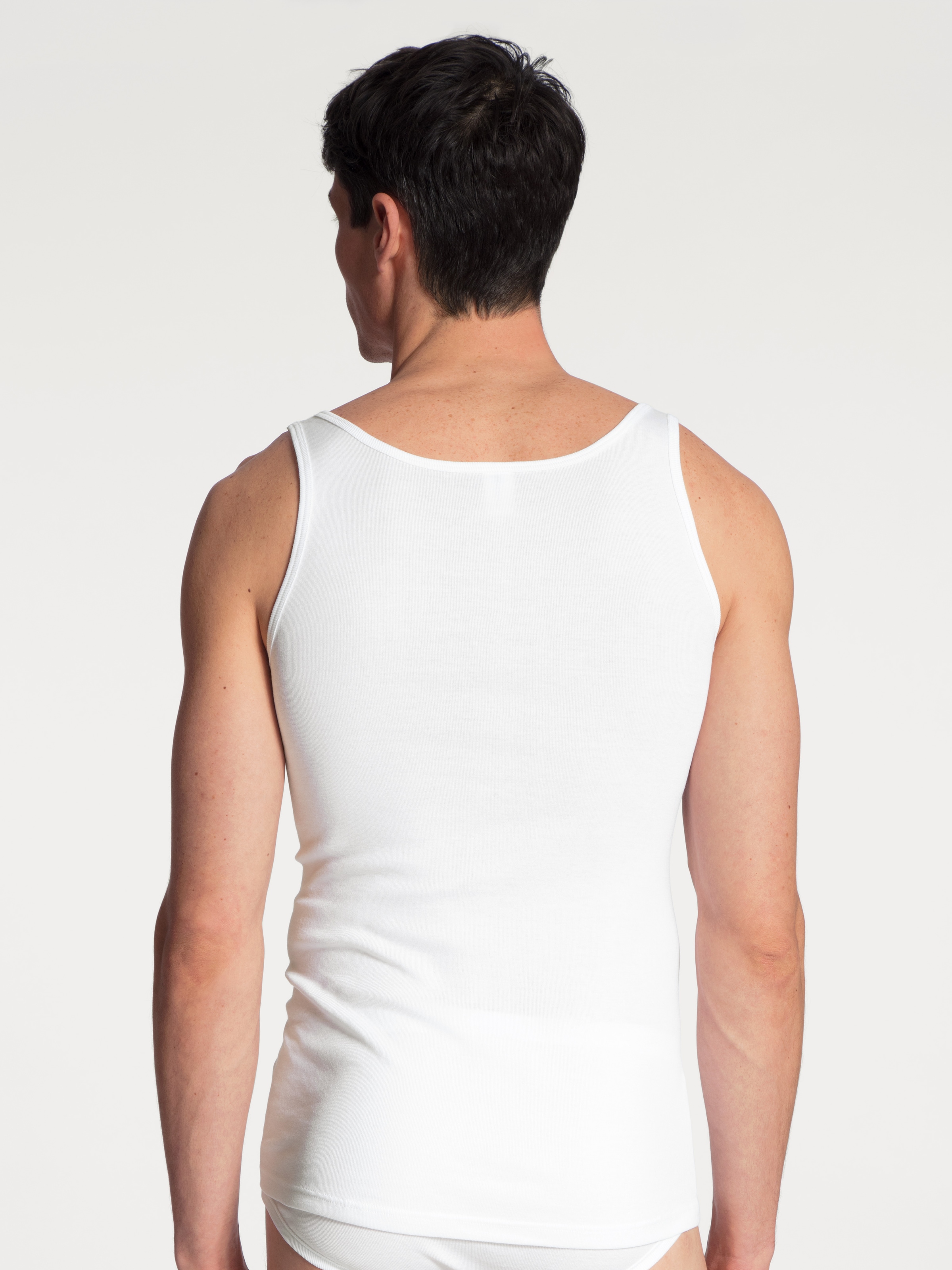 CALIDA Tanktop »Twisted Cotton« Pure Cotton, Feinripp-Qualität, Rundhals-Ausschnitt